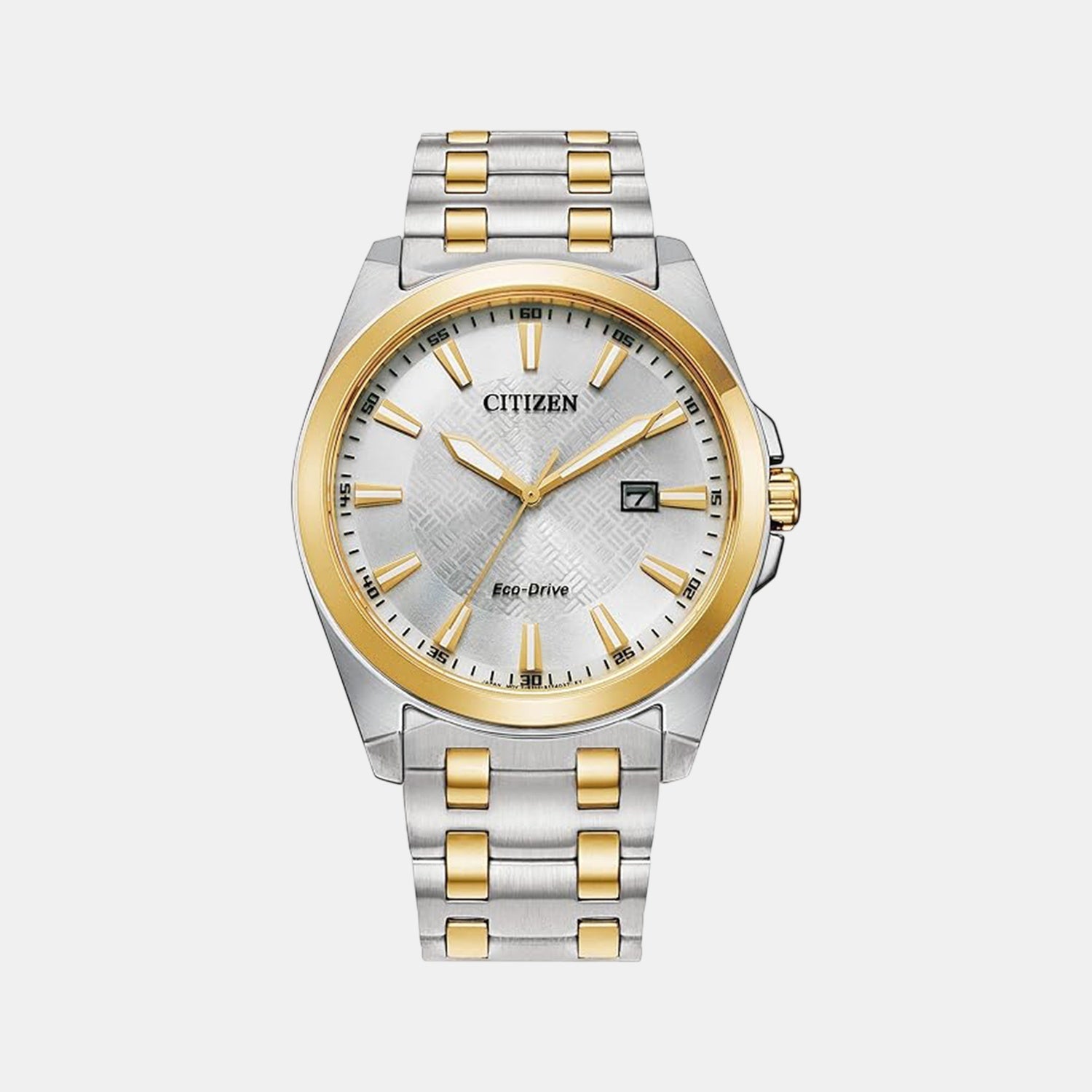 Citizen Sport Luxury Chrono Men Quartz Silver Dial Analog Stainless Steel Watch Bm7534-59A