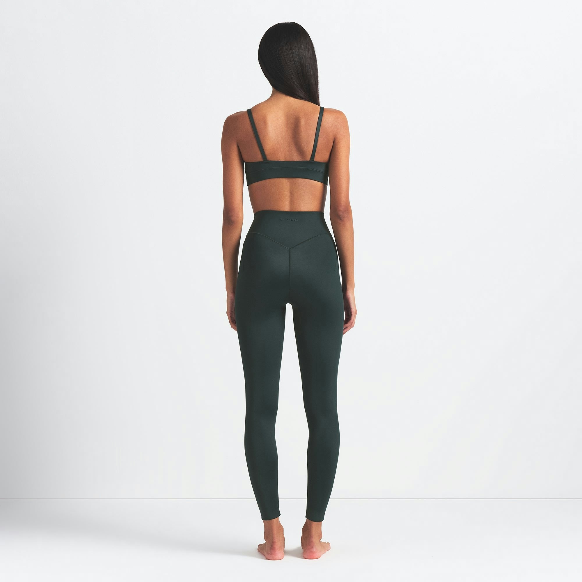 Skims Nikeskims Shine Bonded Waist 26" Legging Dark Teal
