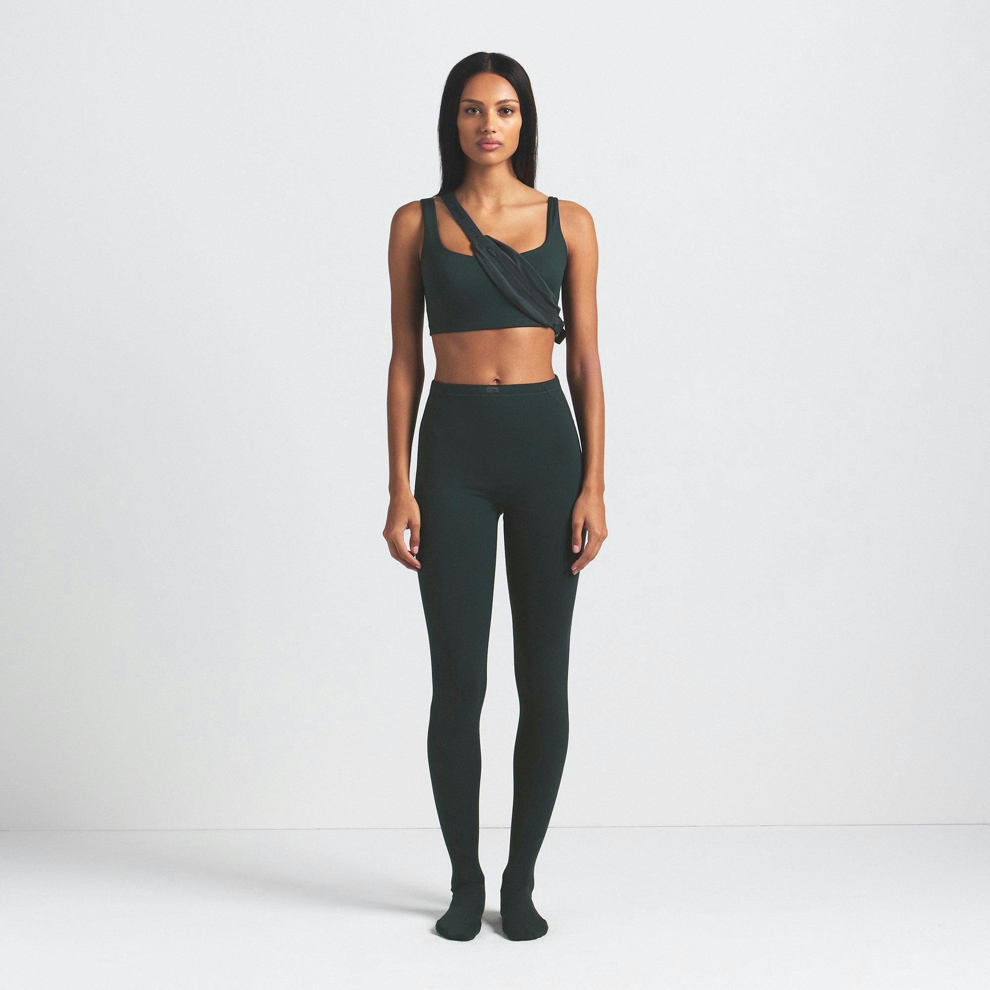 Skims Nikeskims Matte Footsie Grip Legging Dark Teal