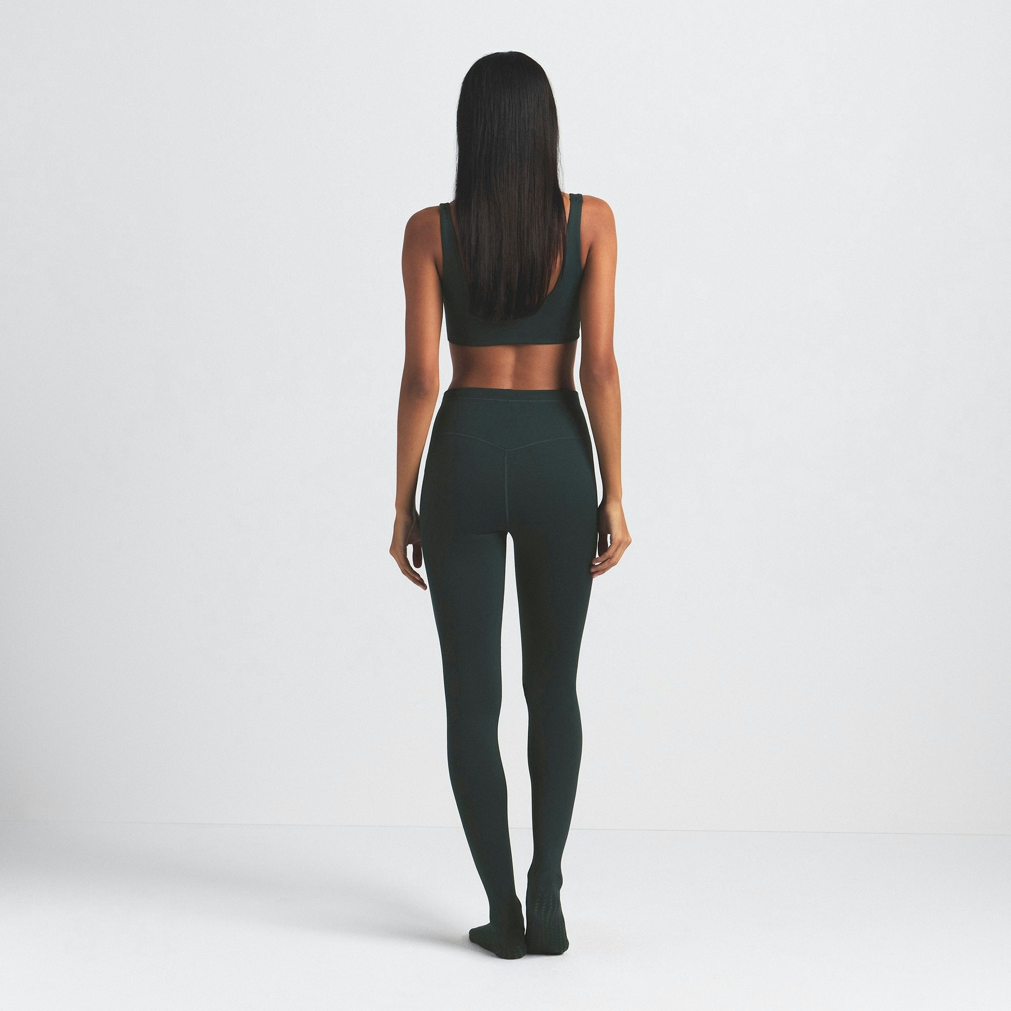 Skims Nikeskims Matte Footsie Grip Legging Dark Teal