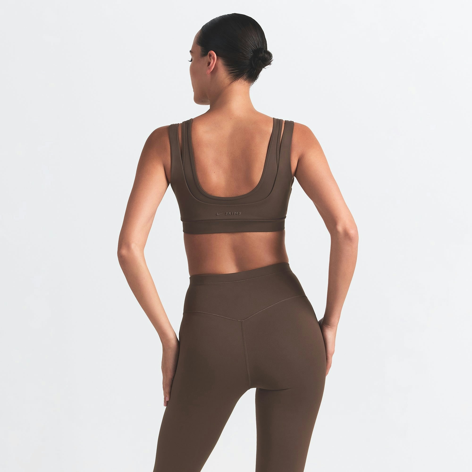 Skims Nikeskims Matte Footsie Grip Legging Dark Sepia