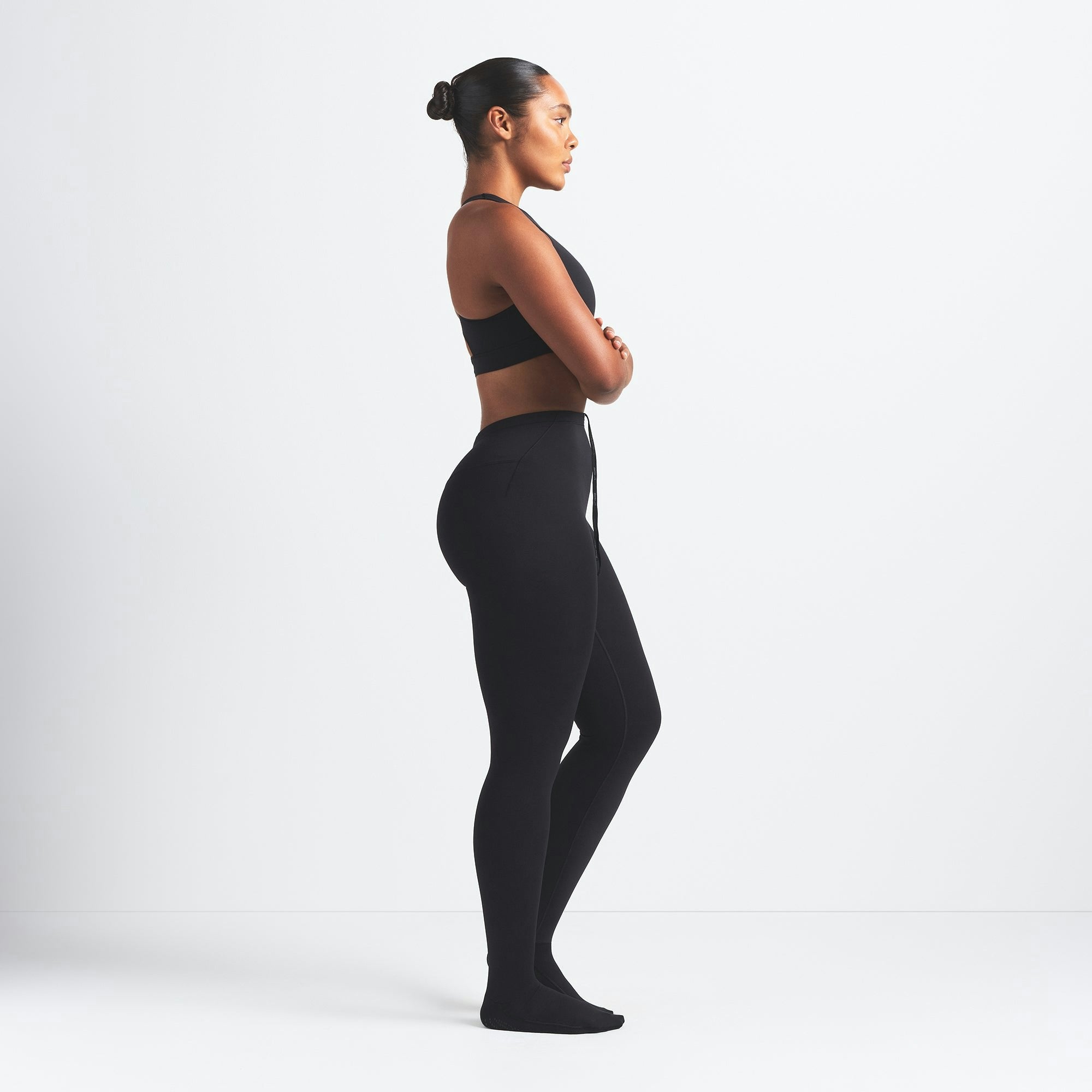 Skims Nikeskims Matte Footsie Grip Legging Obsidian