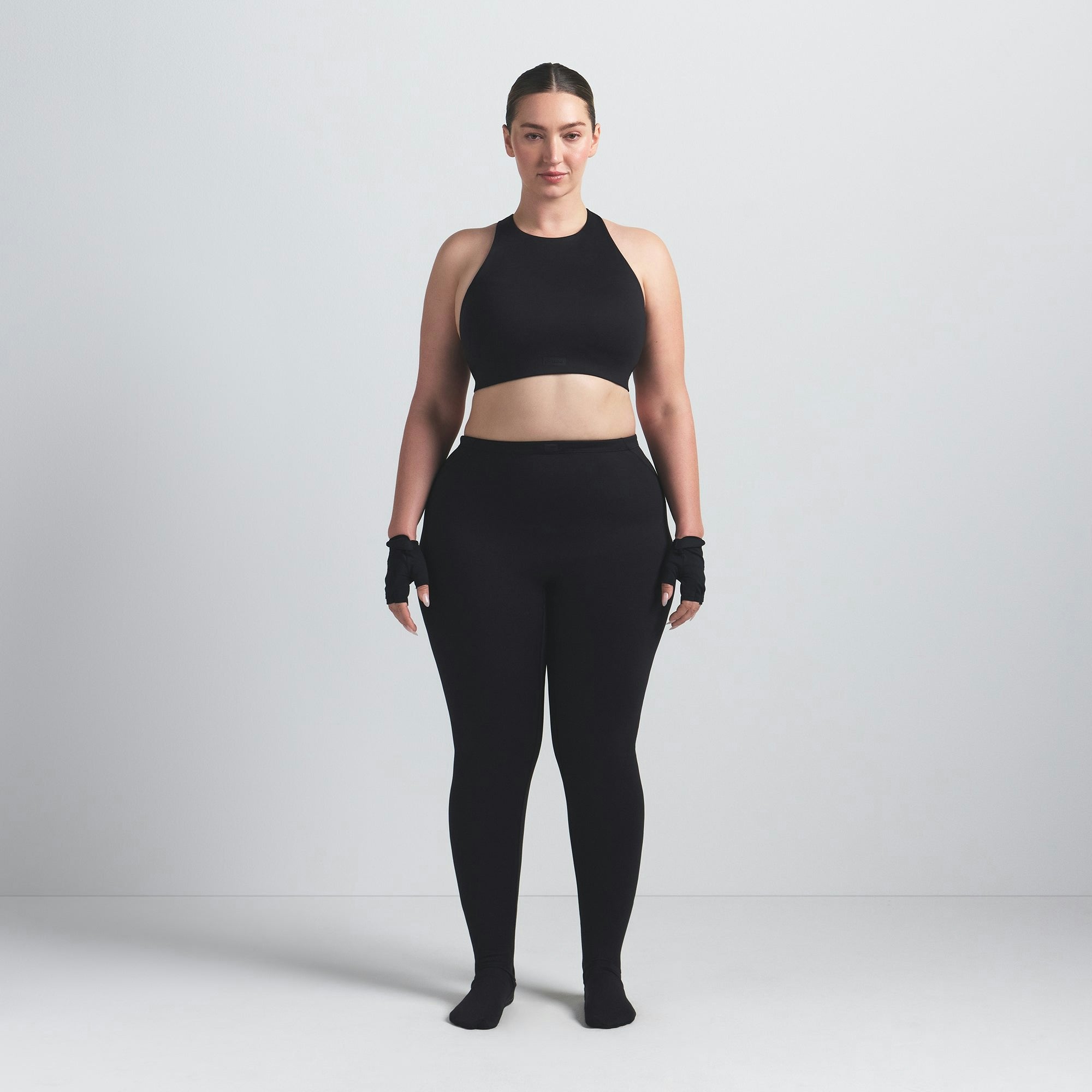 Skims Nikeskims Matte Footsie Grip Legging Obsidian