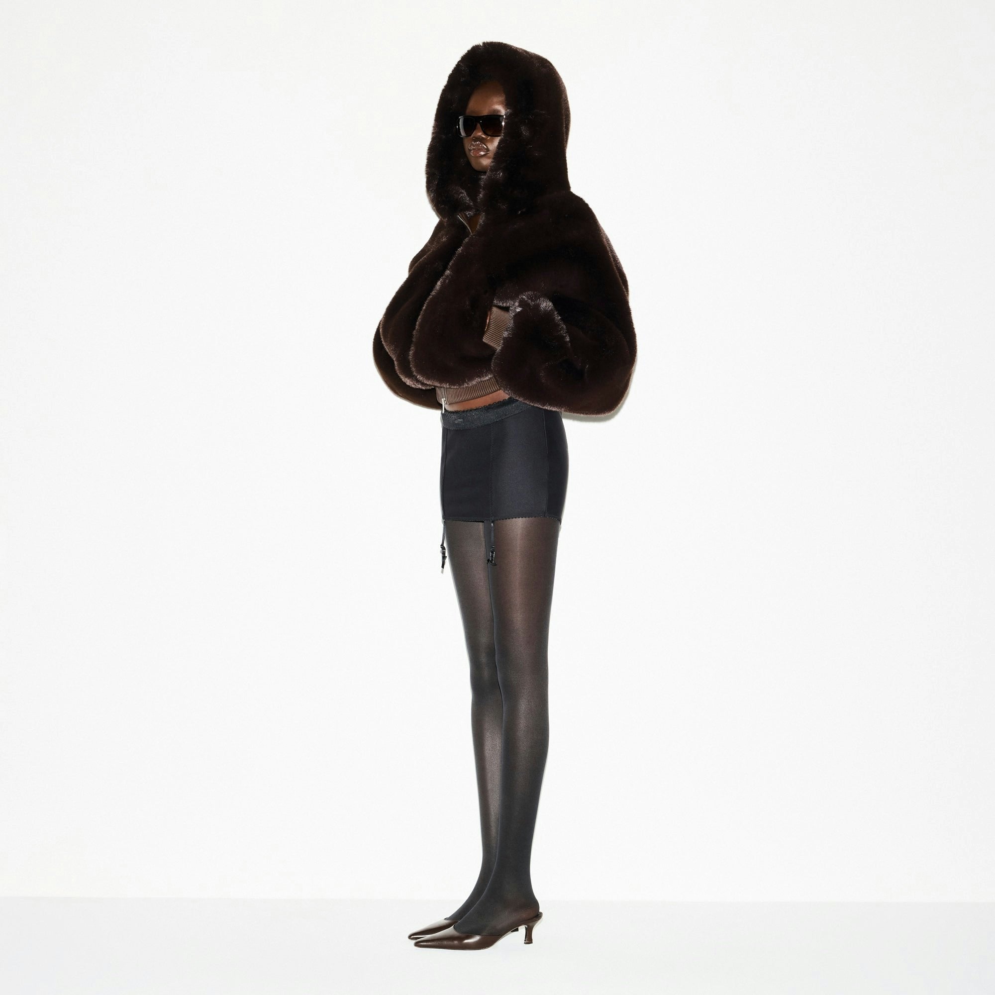 Skims Skims Body Mini Garter Skirt Onyx