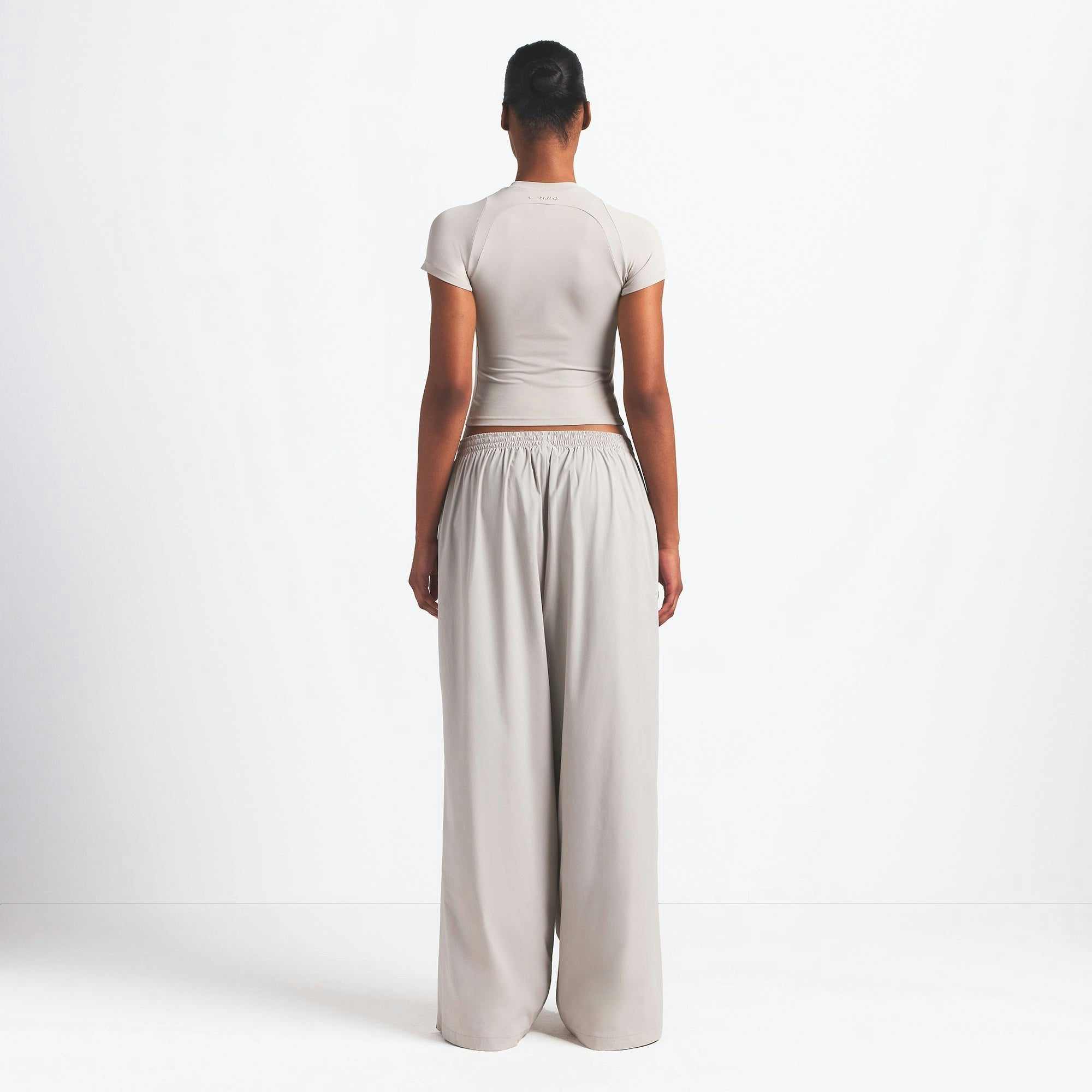 Skims Nikeskims Woven Nylon Oversized Track Pant Stone