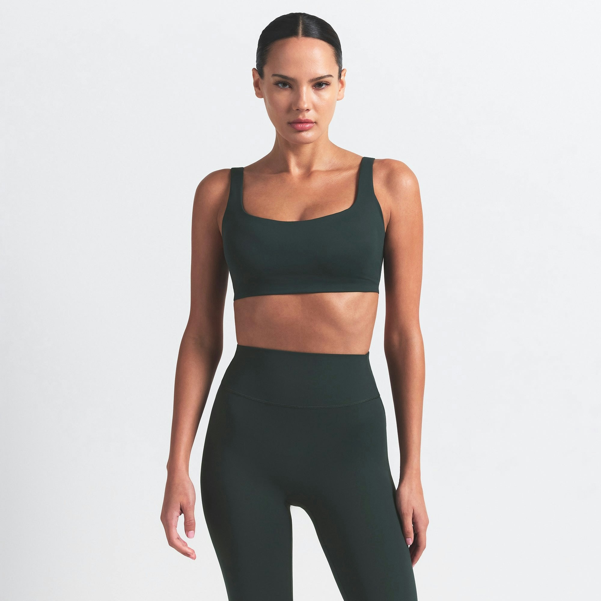 Skims Nikeskims Matte Scoop Neck Bra Dark Teal