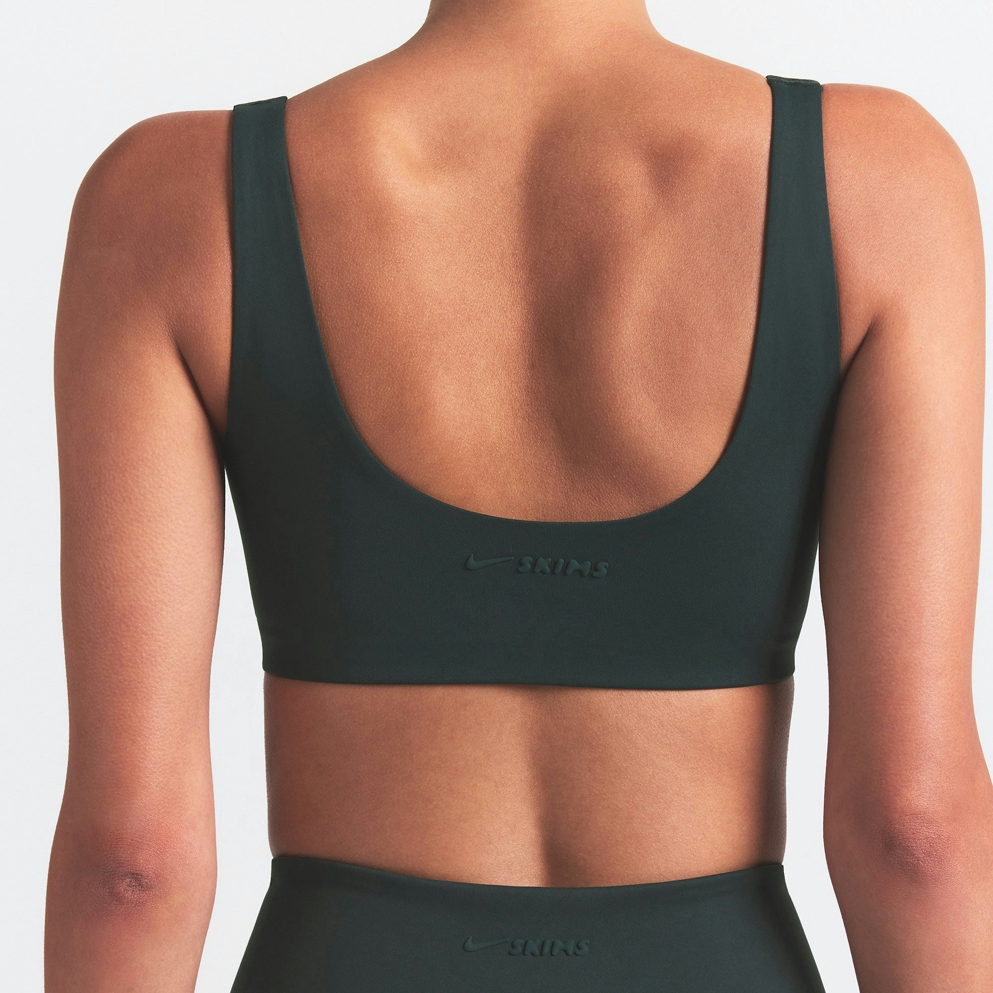 Skims Nikeskims Matte Scoop Neck Bra Dark Teal