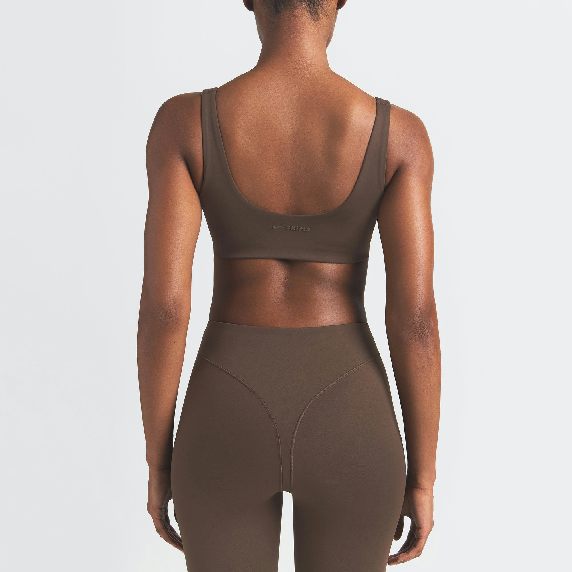 Skims Nikeskims Matte Scoop Neck Bra Dark Sepia