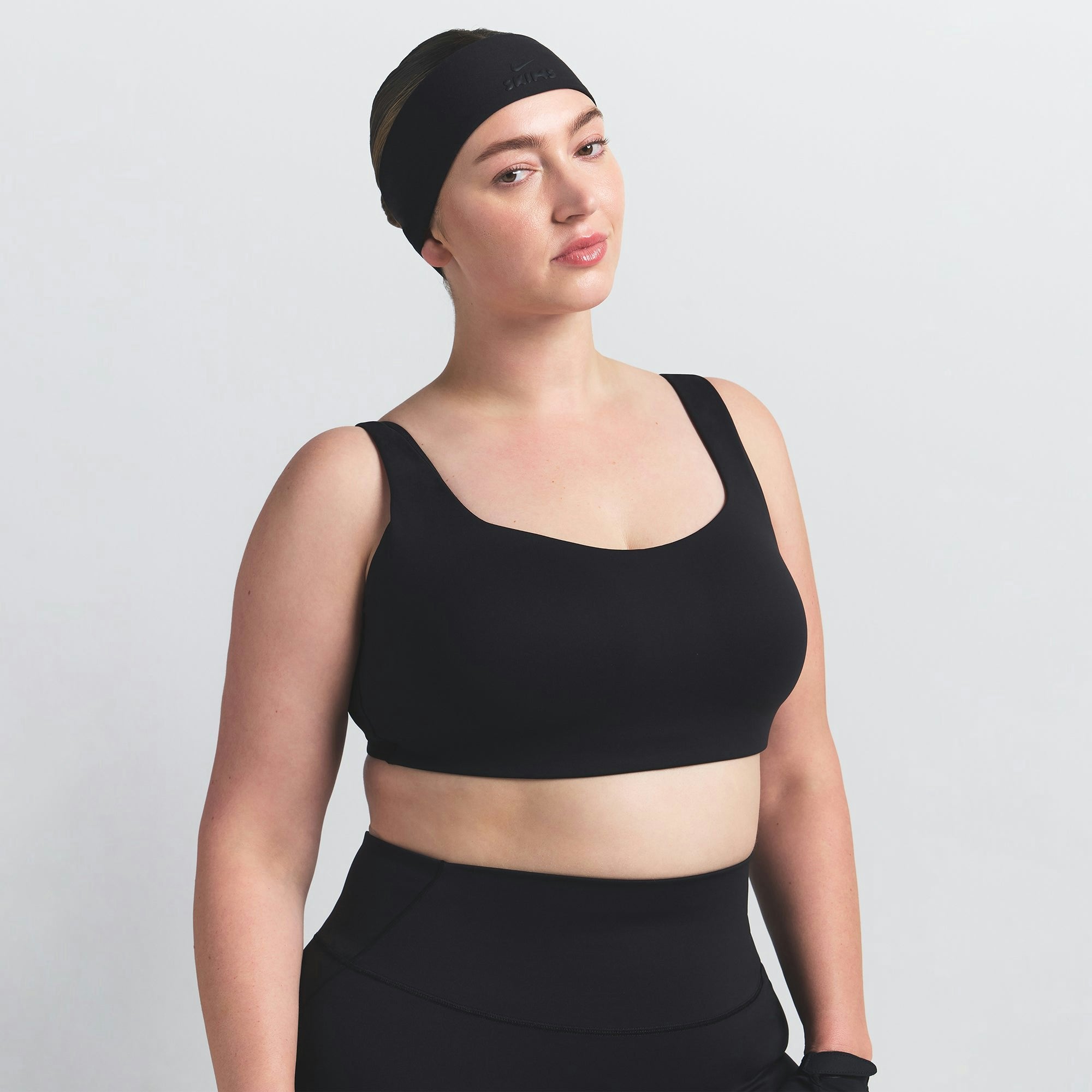 Skims Nikeskims Matte Scoop Neck Bra Obsidian