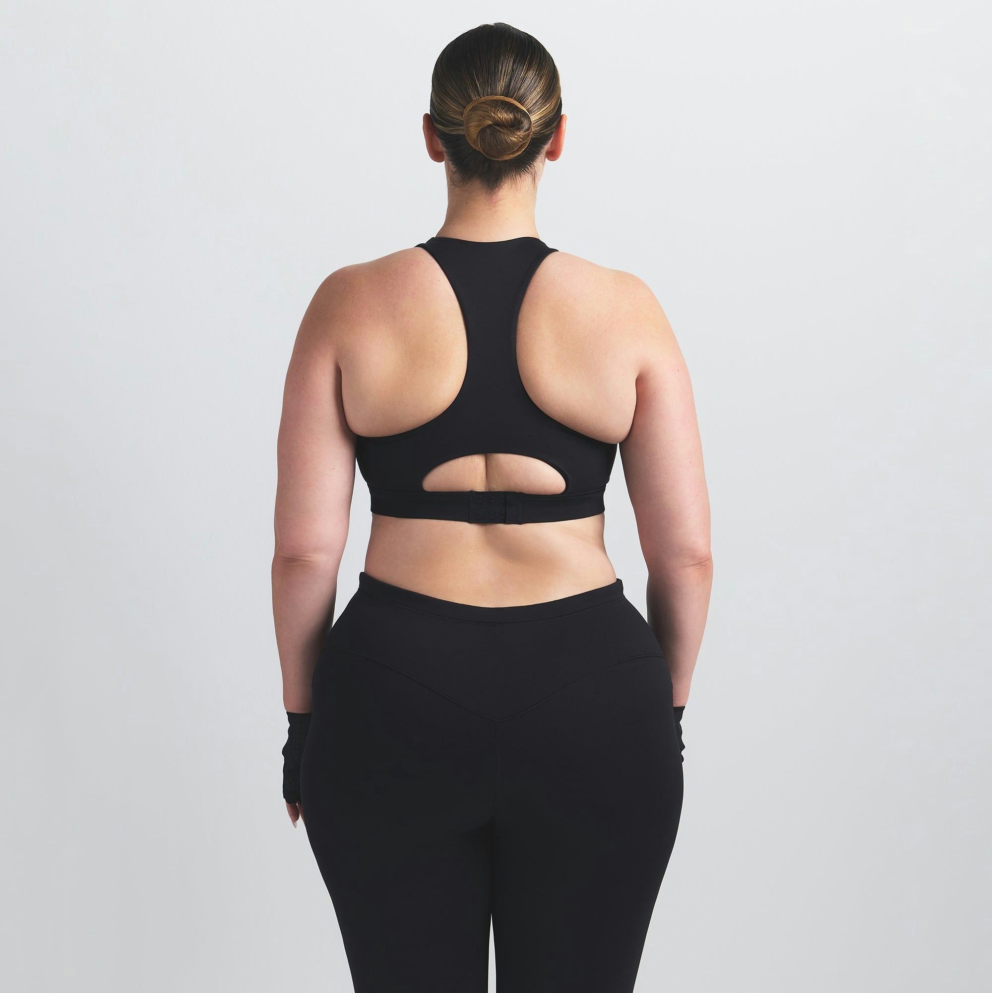 Skims Nikeskims Matte High Neck Bra Obsidian