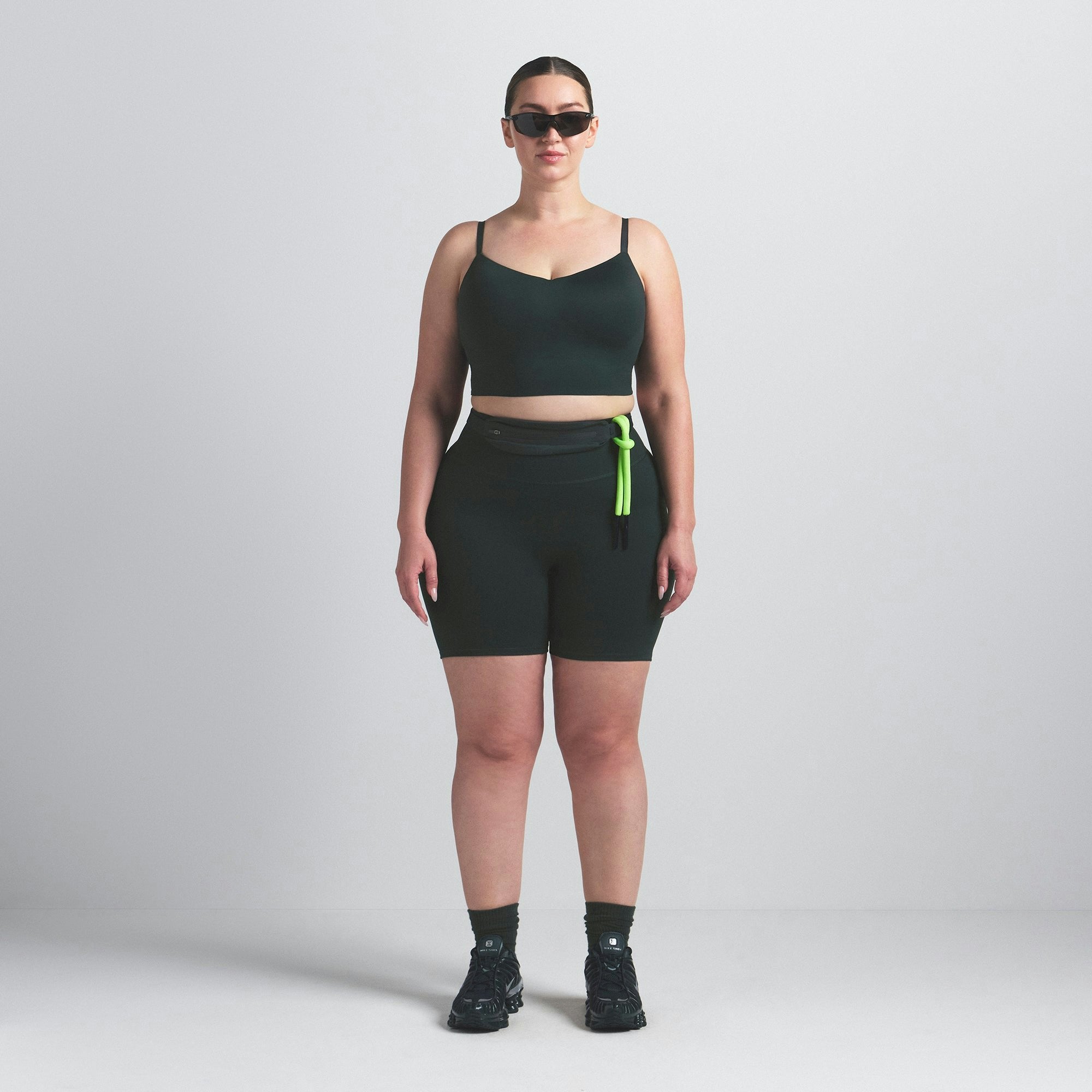 Skims Nikeskims Matte Cami Bra Top Dark Teal