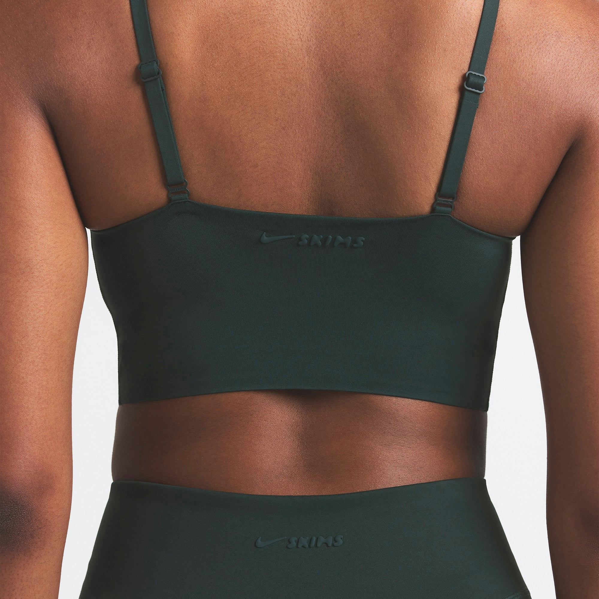 Skims Nikeskims Matte Cami Bra Top Dark Teal