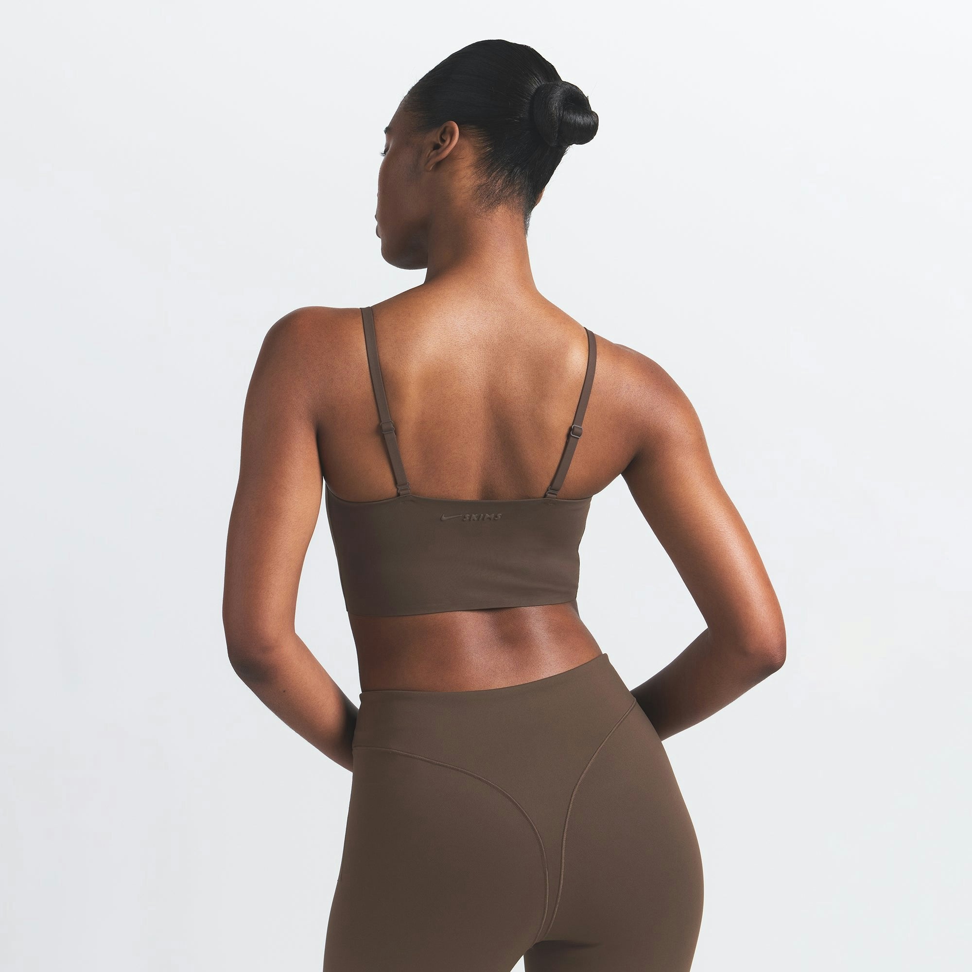 Skims Nikeskims Matte Cami Bra Top Dark Sepia