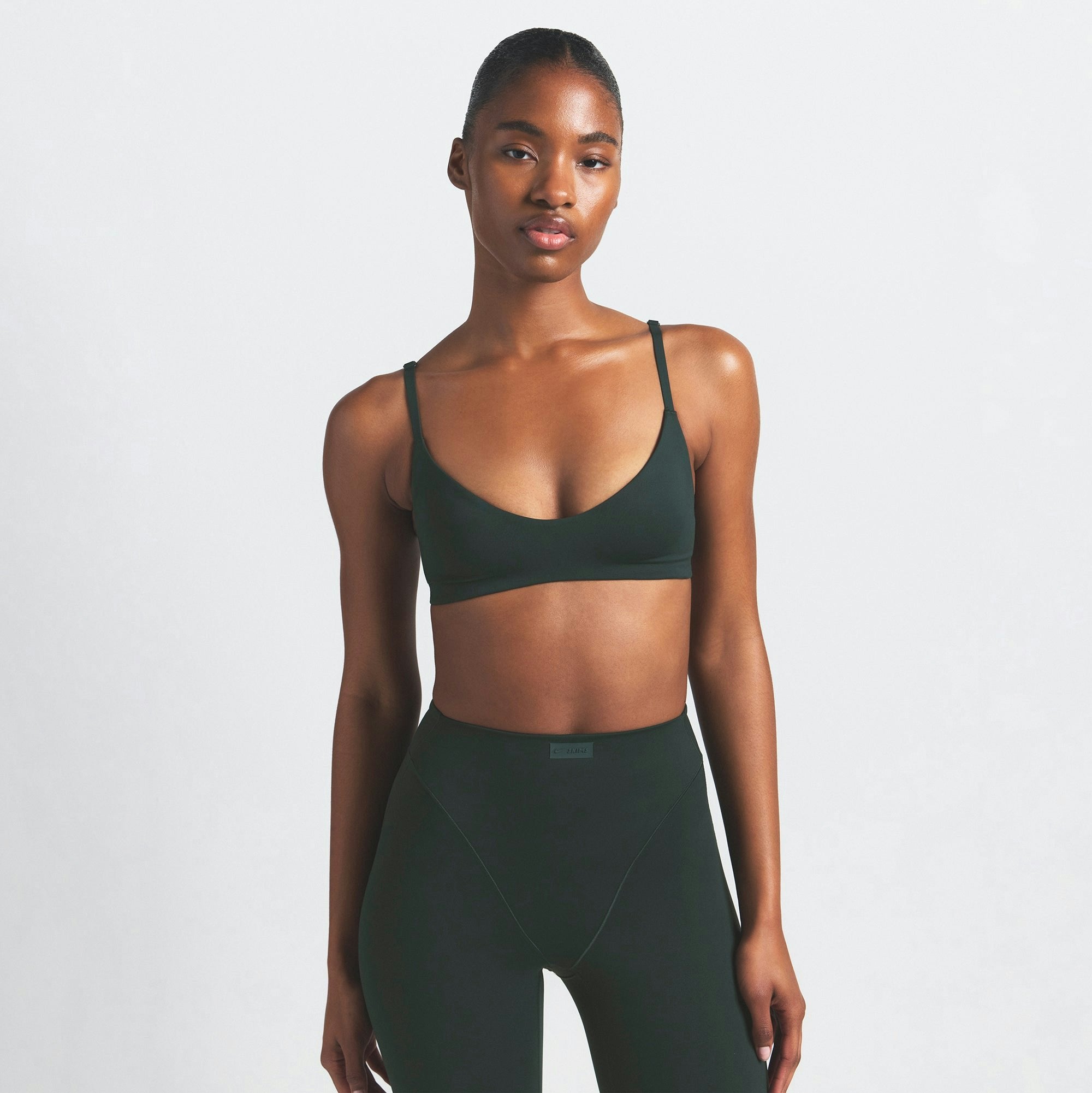 Skims Nikeskims Matte Micro Scoop Bra Dark Teal