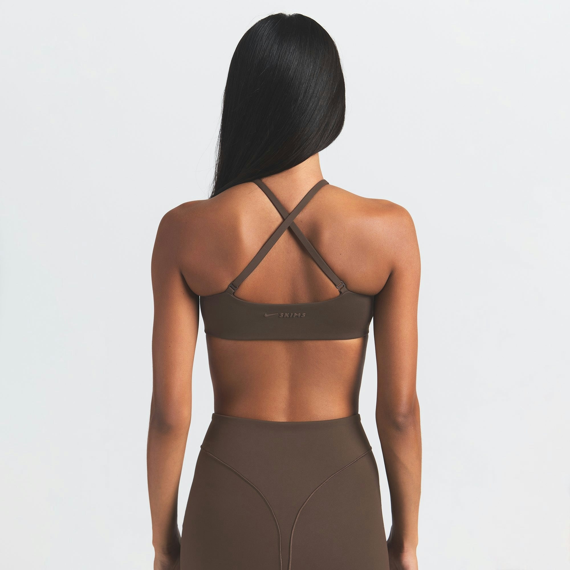 Skims Nikeskims Matte Micro Scoop Bra Dark Sepia