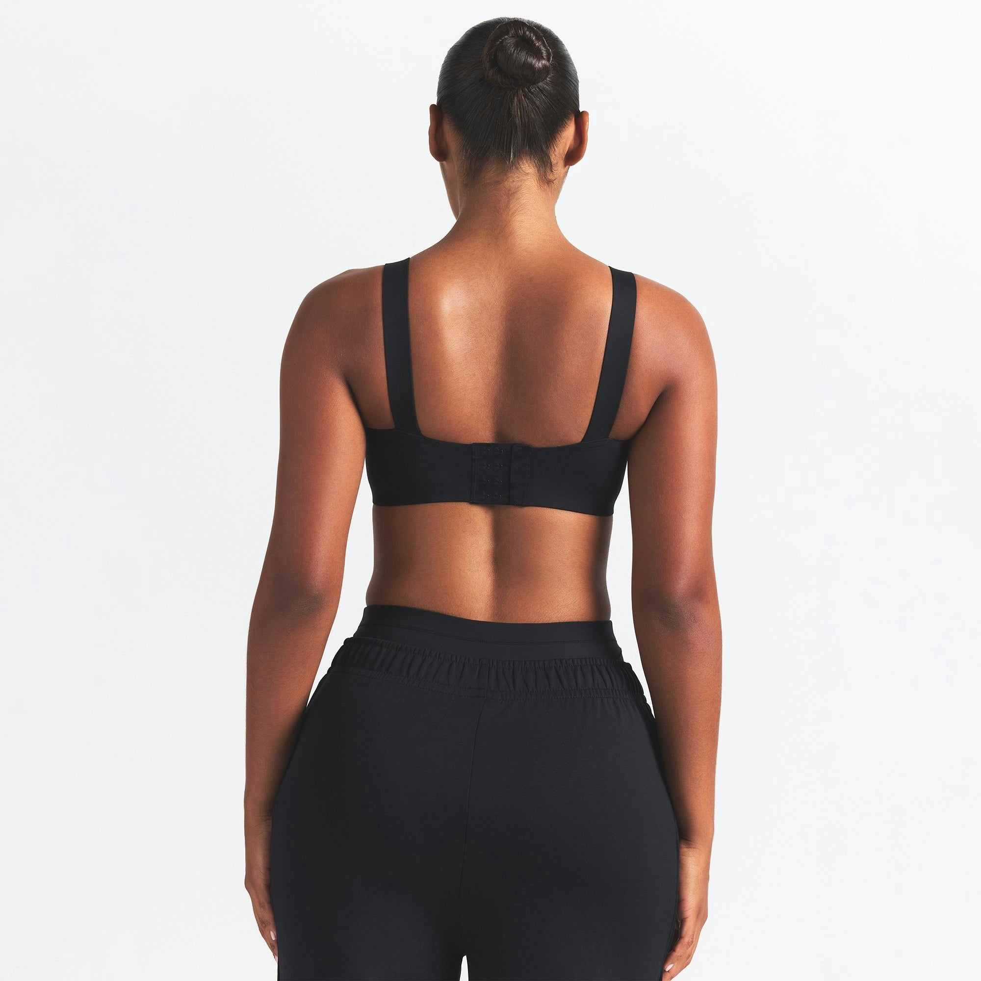 Skims Nikeskims Matte Wide Strap Bra Obsidian