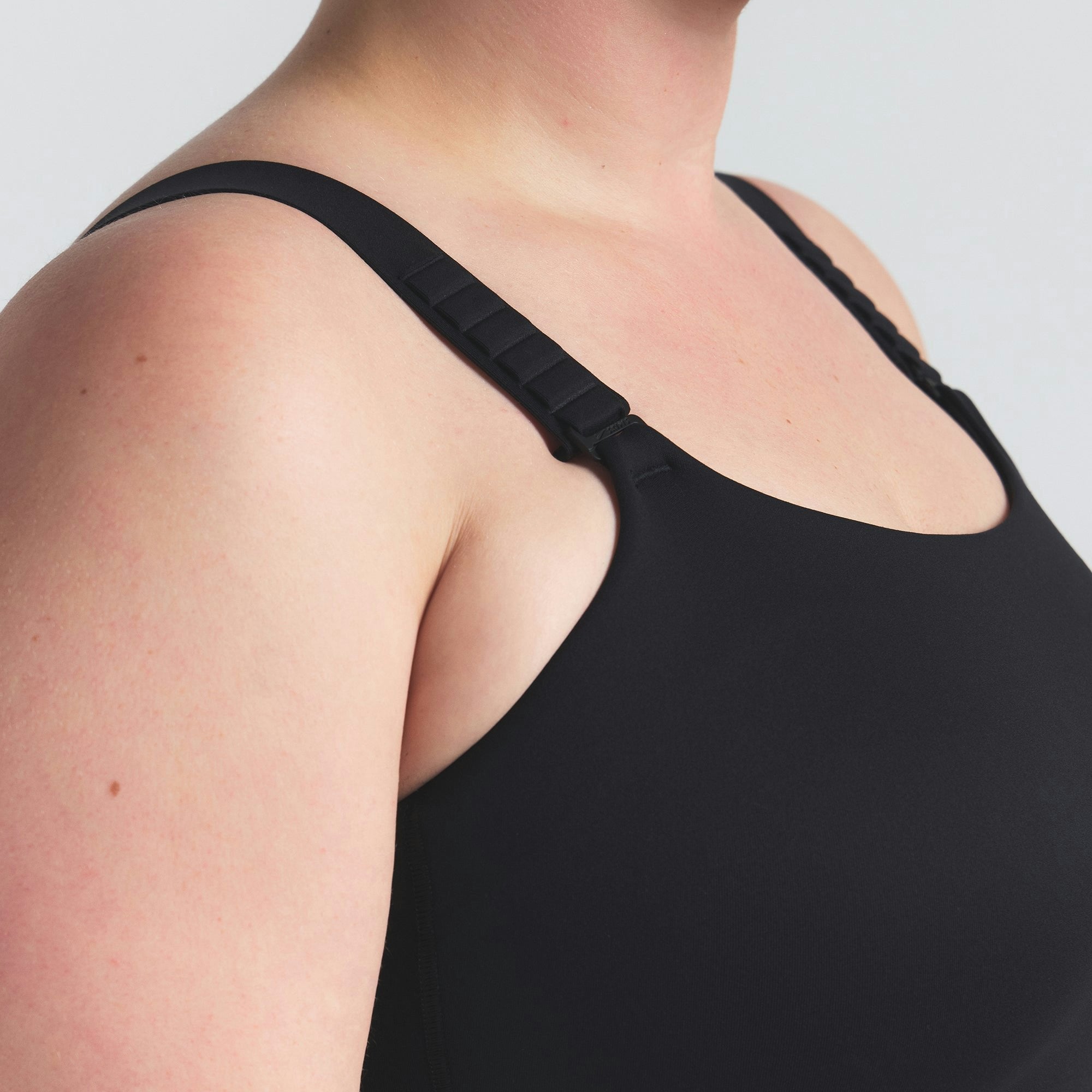 Skims Nikeskims Matte Wide Strap Bra Obsidian