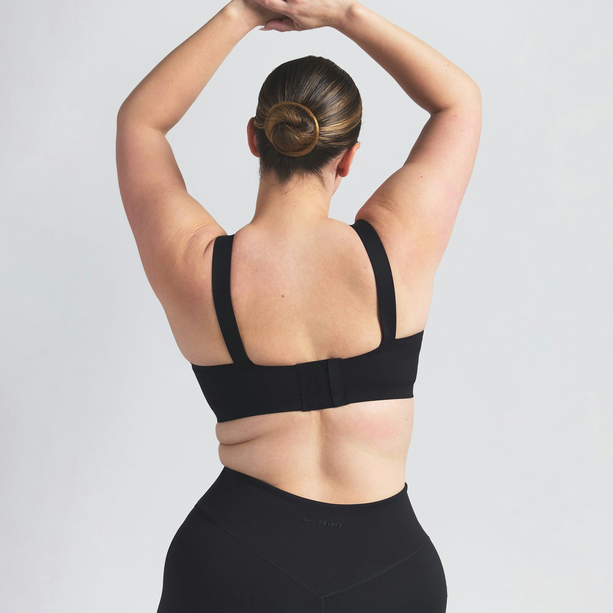 Skims Nikeskims Matte Wide Strap Bra Obsidian