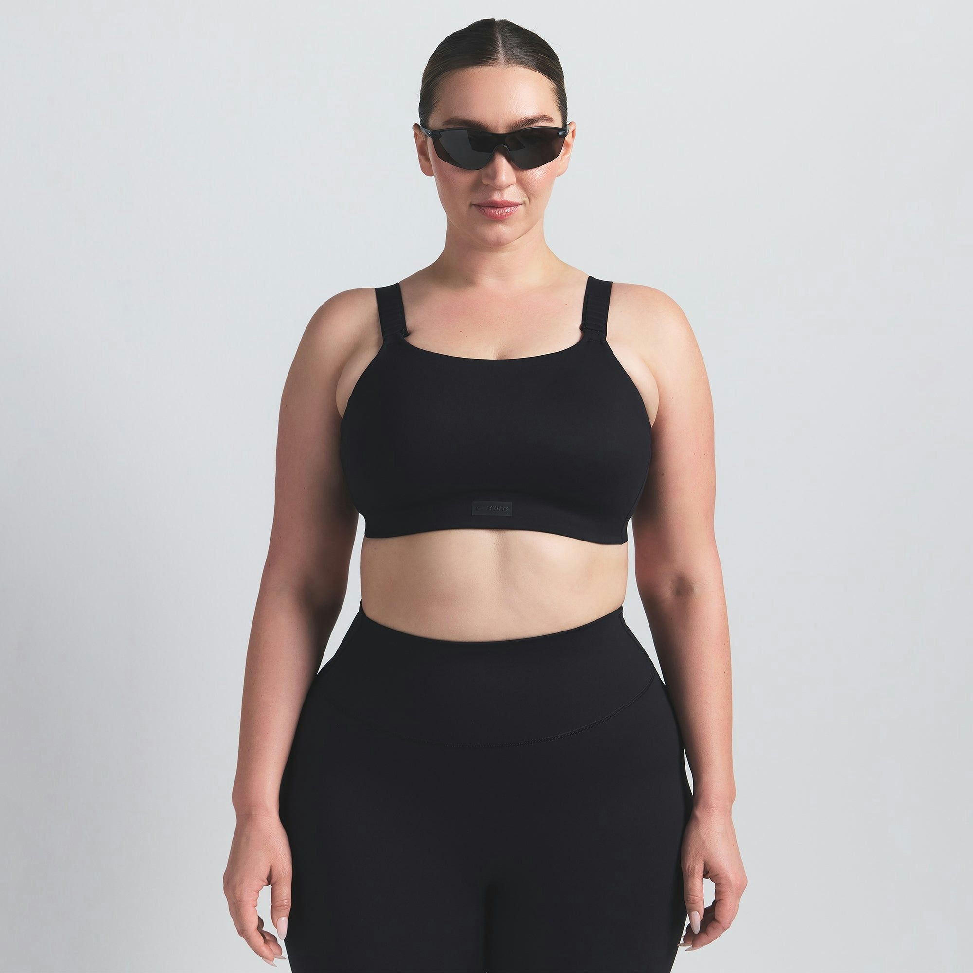 Skims Nikeskims Matte Wide Strap Bra Obsidian