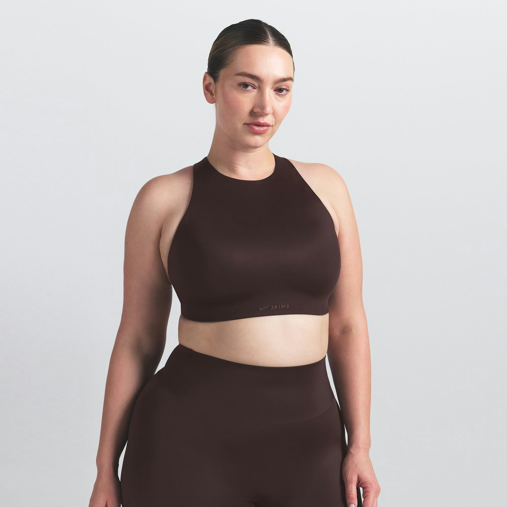 Skims Nikeskims Shine High Neck Bra Phoenix