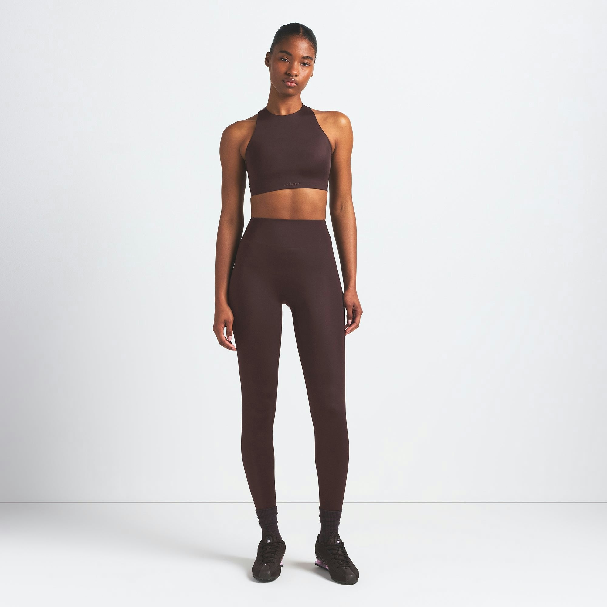 Skims Nikeskims Shine High Neck Bra Phoenix