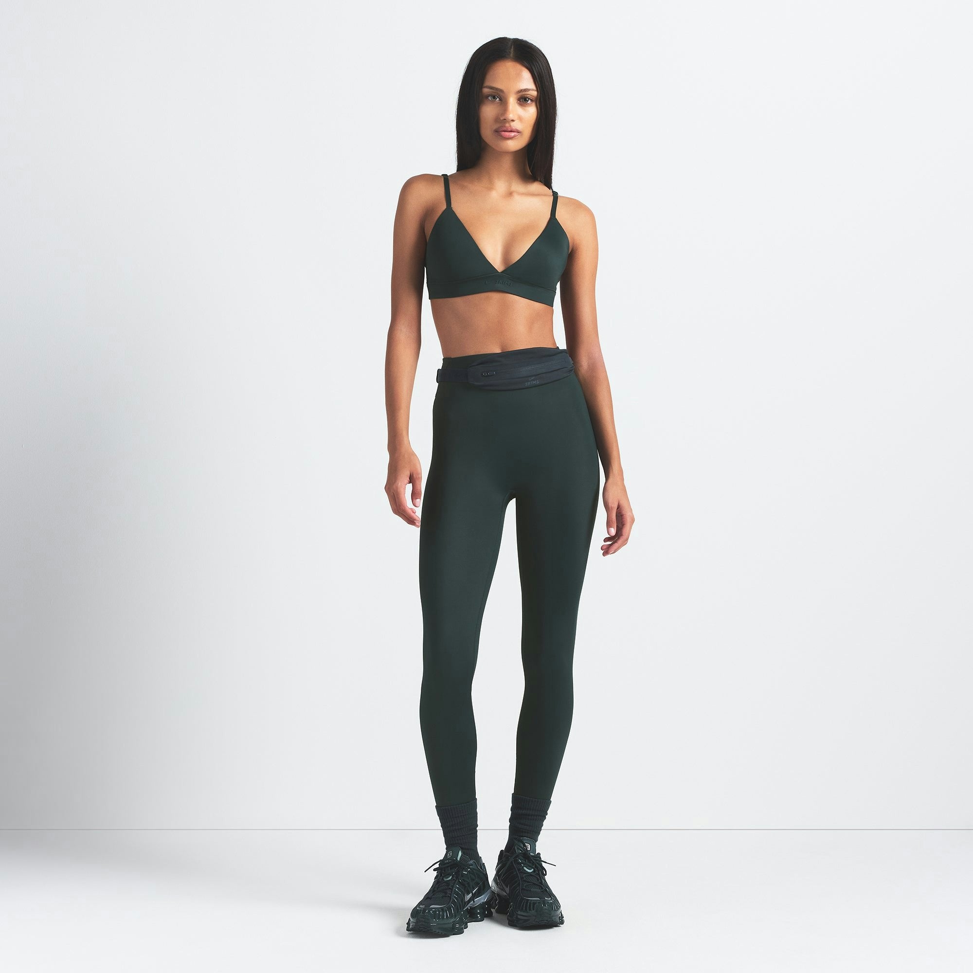 Skims Nikeskims Shine Triangle Bra Dark Teal