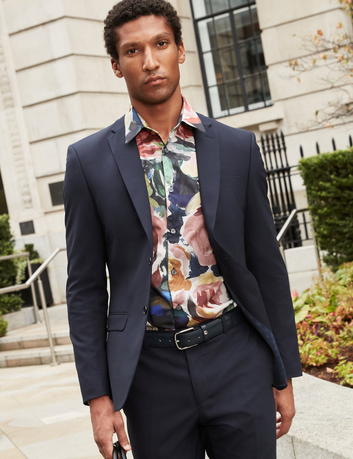 Ted Baker Brynhil Painted Blooms Pure Cotton Shirt
