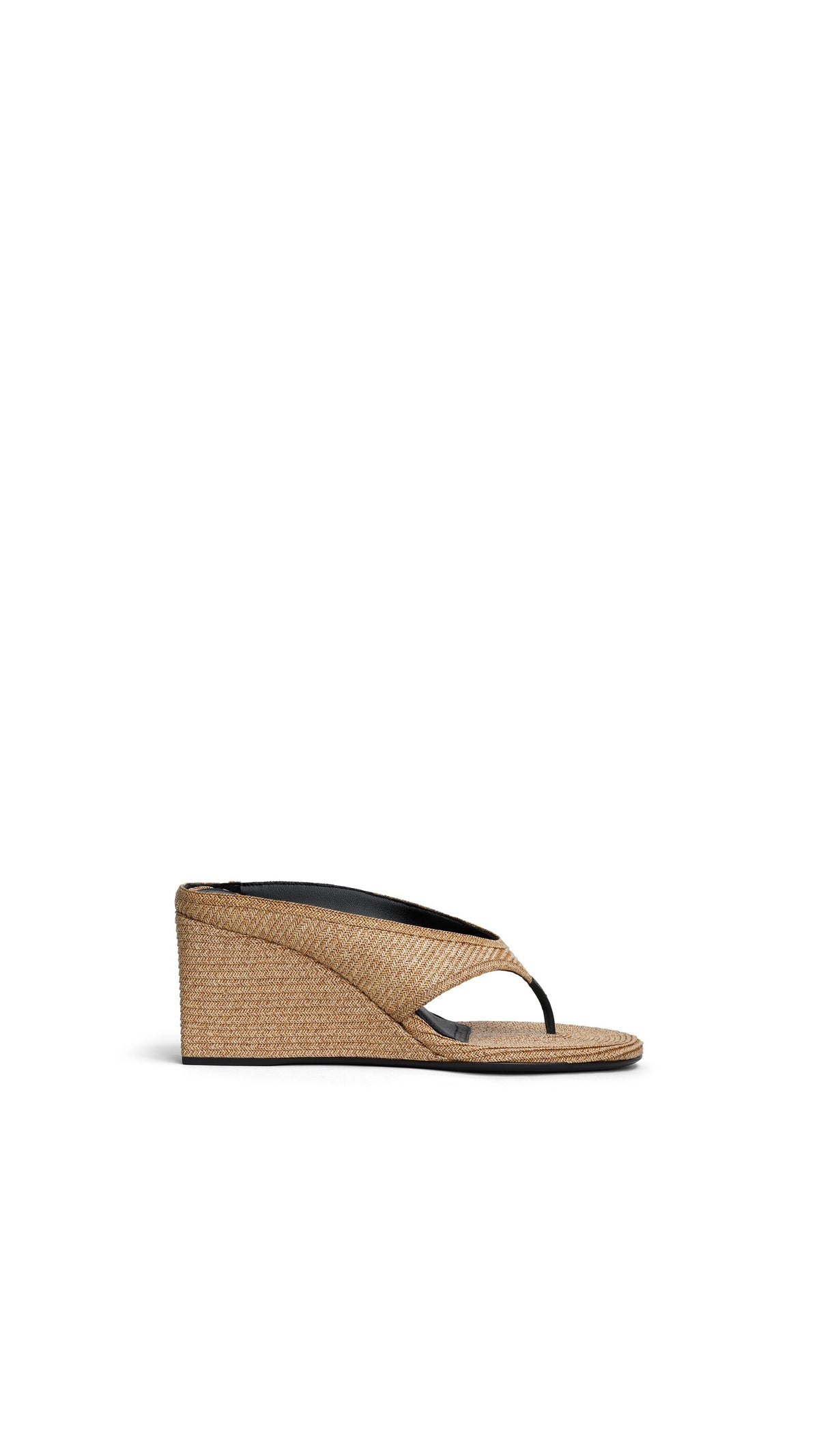 Alaïa Cube Thong Mules In Paper Straw