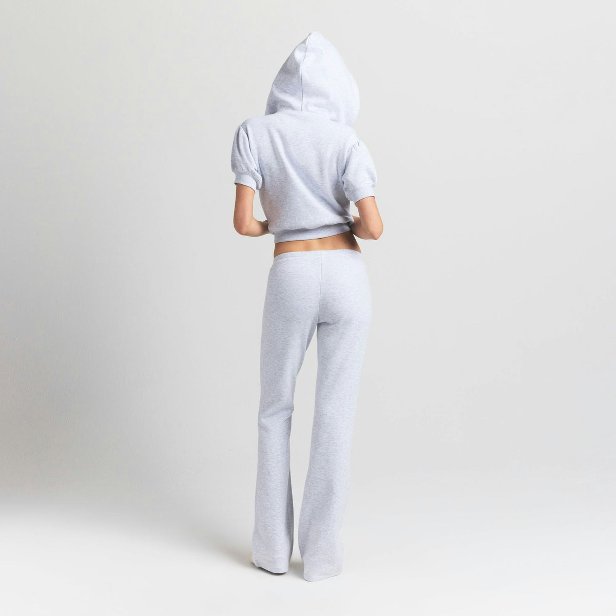 Skims Cotton Fleece Slim Pant Light Heather Grey