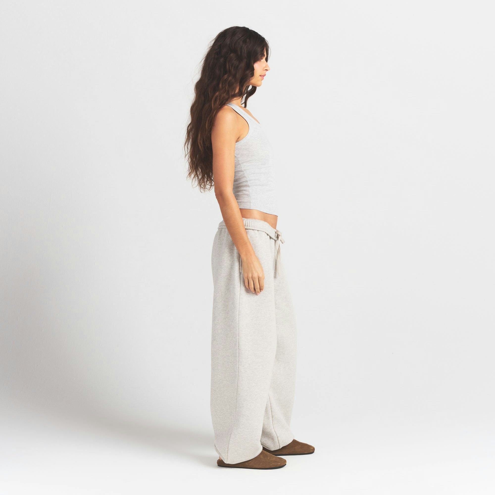 Skims Heavyweight Fleece Oversized Jogger Heather Grey