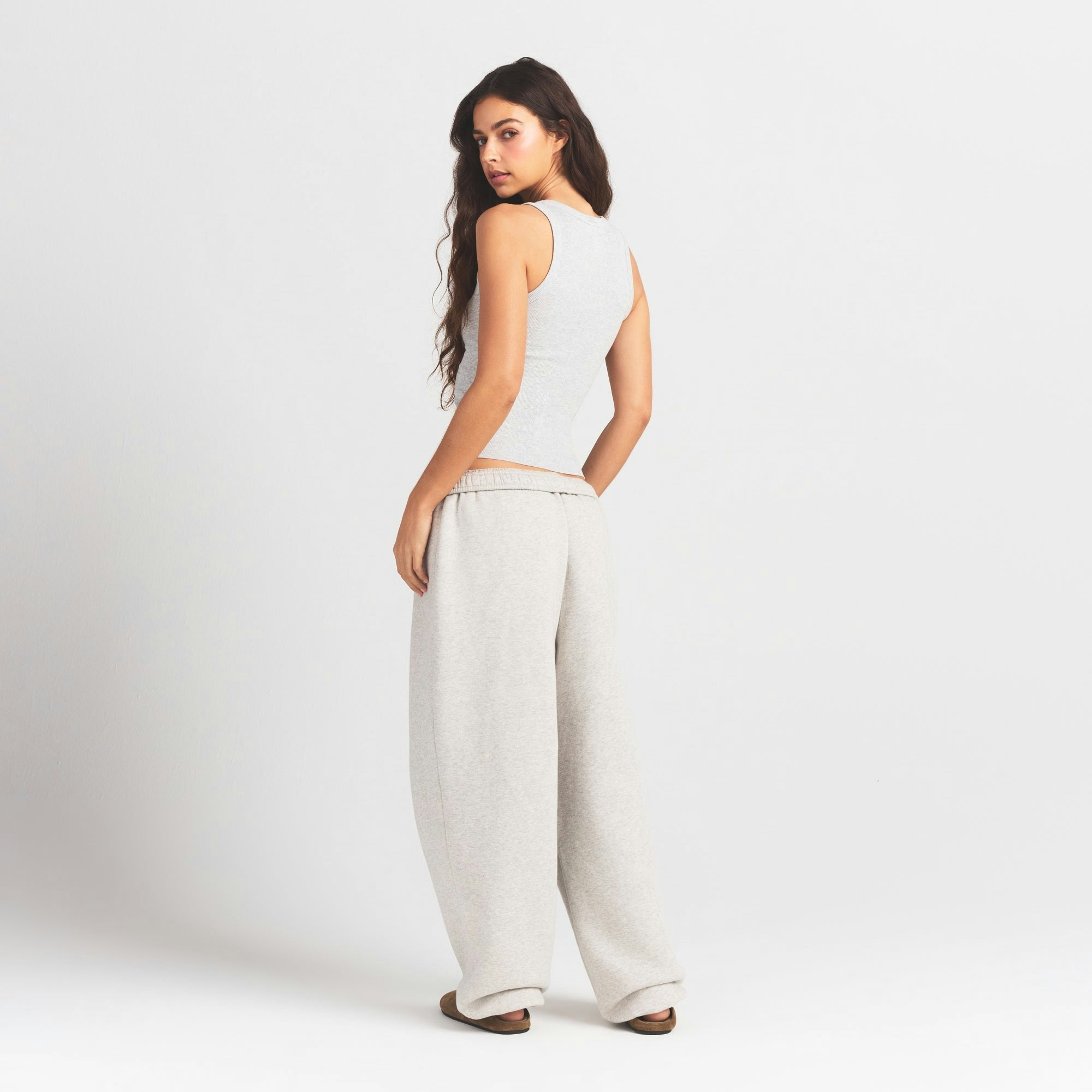 Skims Heavyweight Fleece Oversized Jogger Heather Grey
