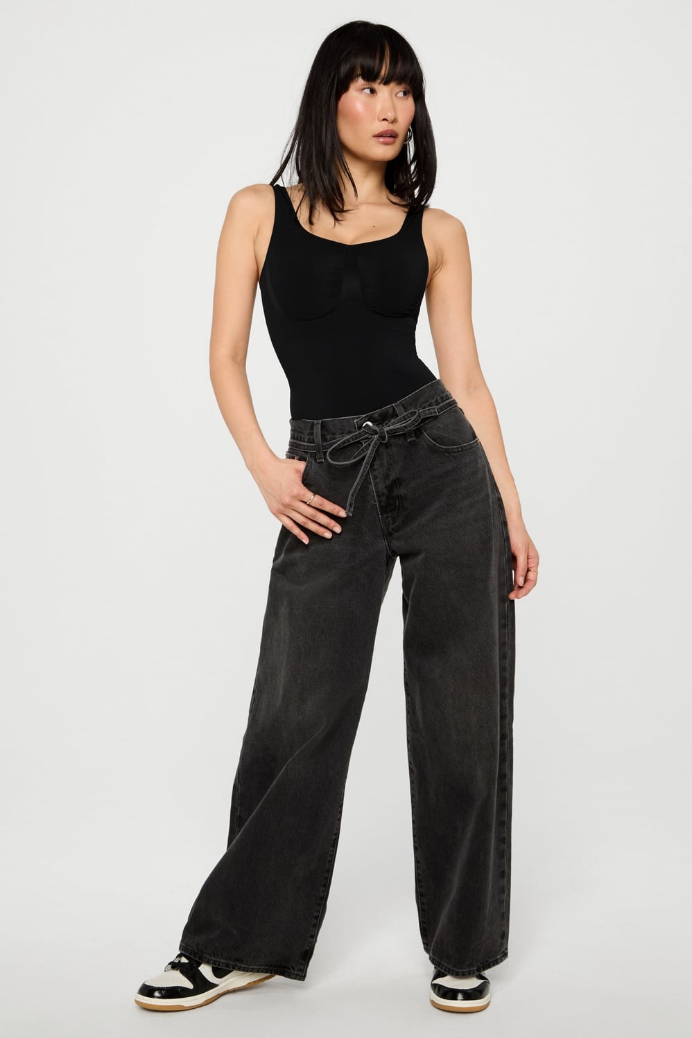 Fabletics Nearly Naked Shapewear Mid Thigh Bodysuit