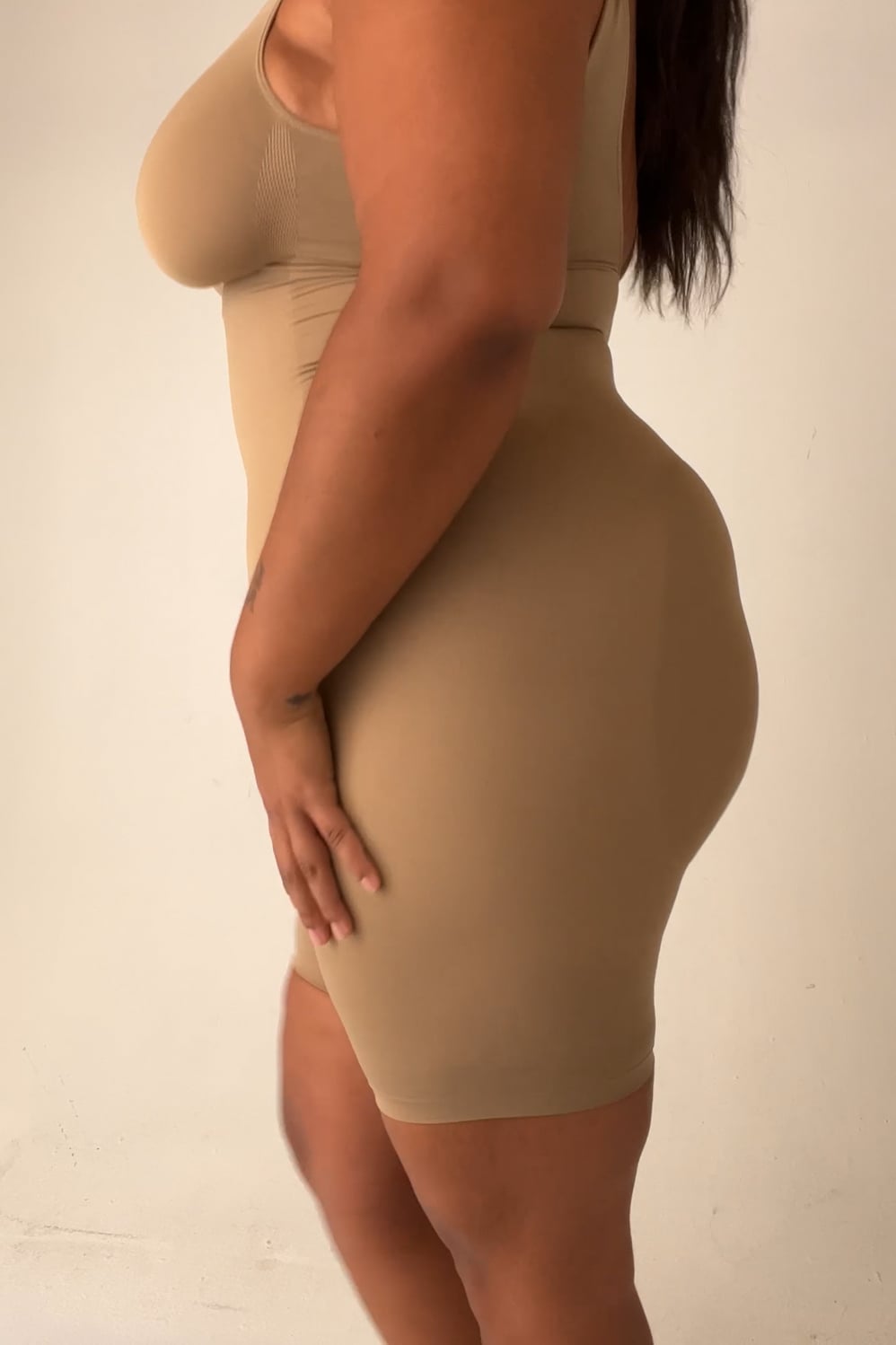 Fabletics Nearly Naked Shapewear Mid Thigh Bodysuit