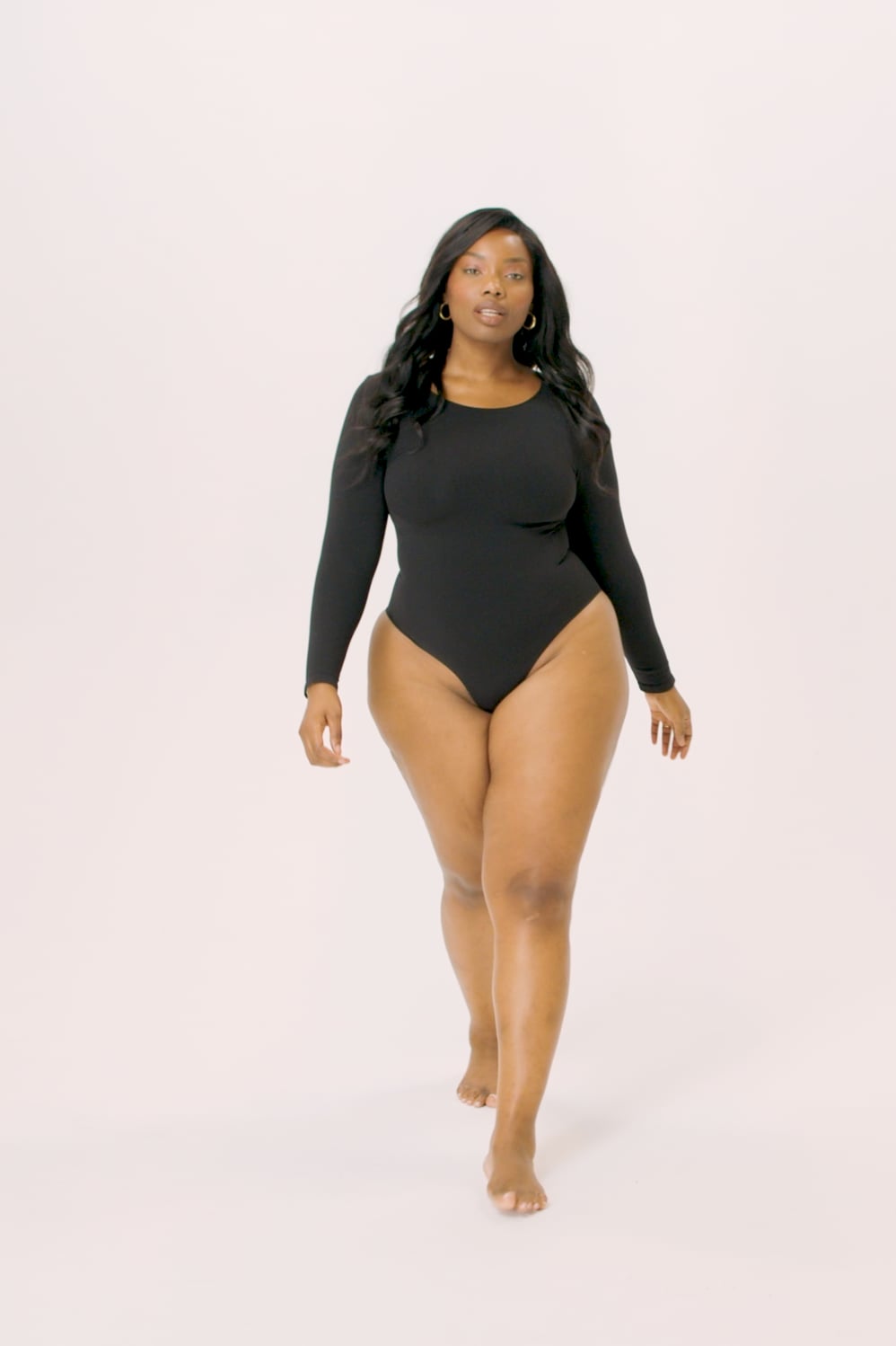 Fabletics Nearly Naked Shapewear Long Sleeve Bodysuit