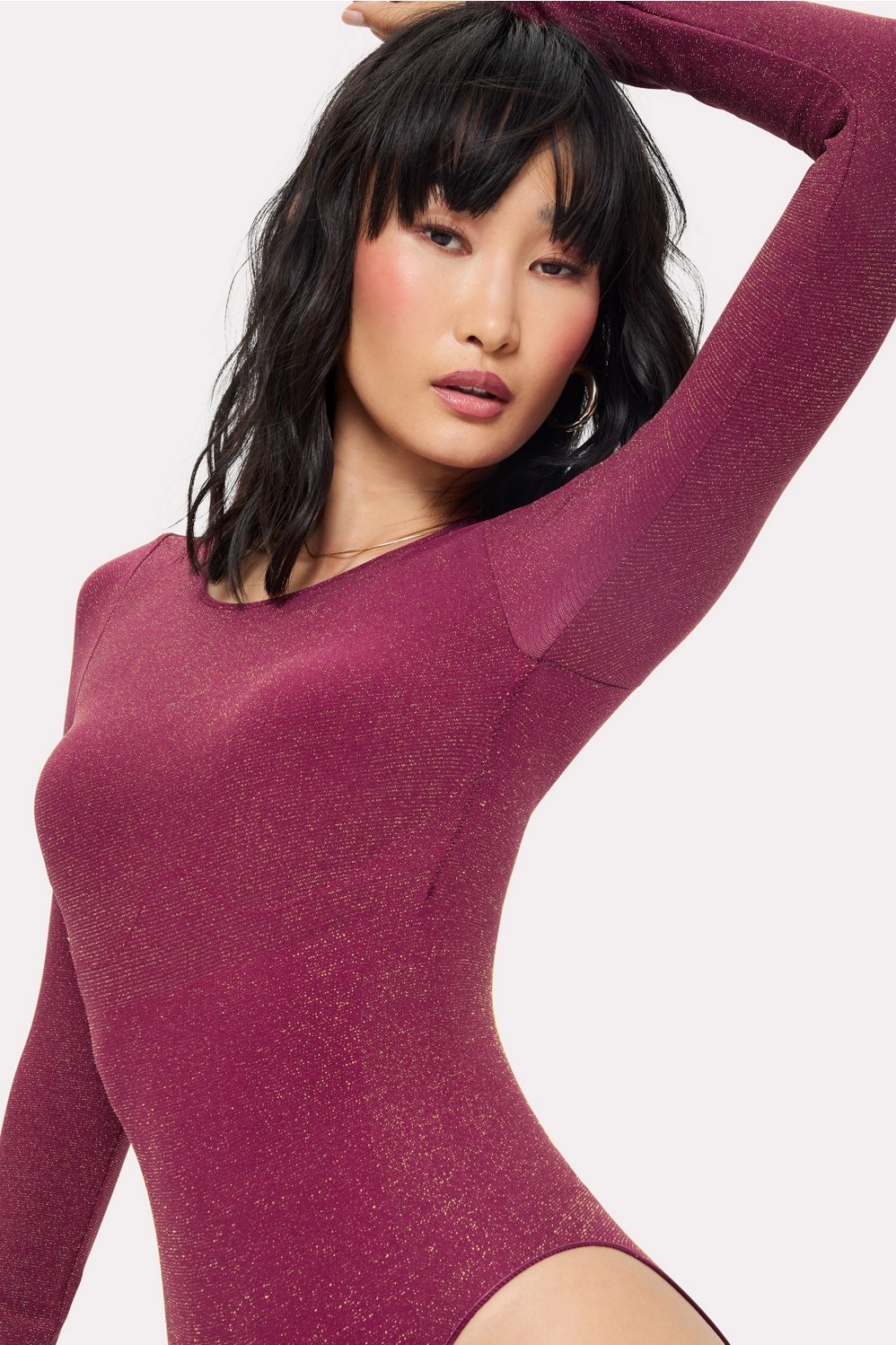 Fabletics Nearly Naked Luxe Shapewear Long Sleeve Bodysuit