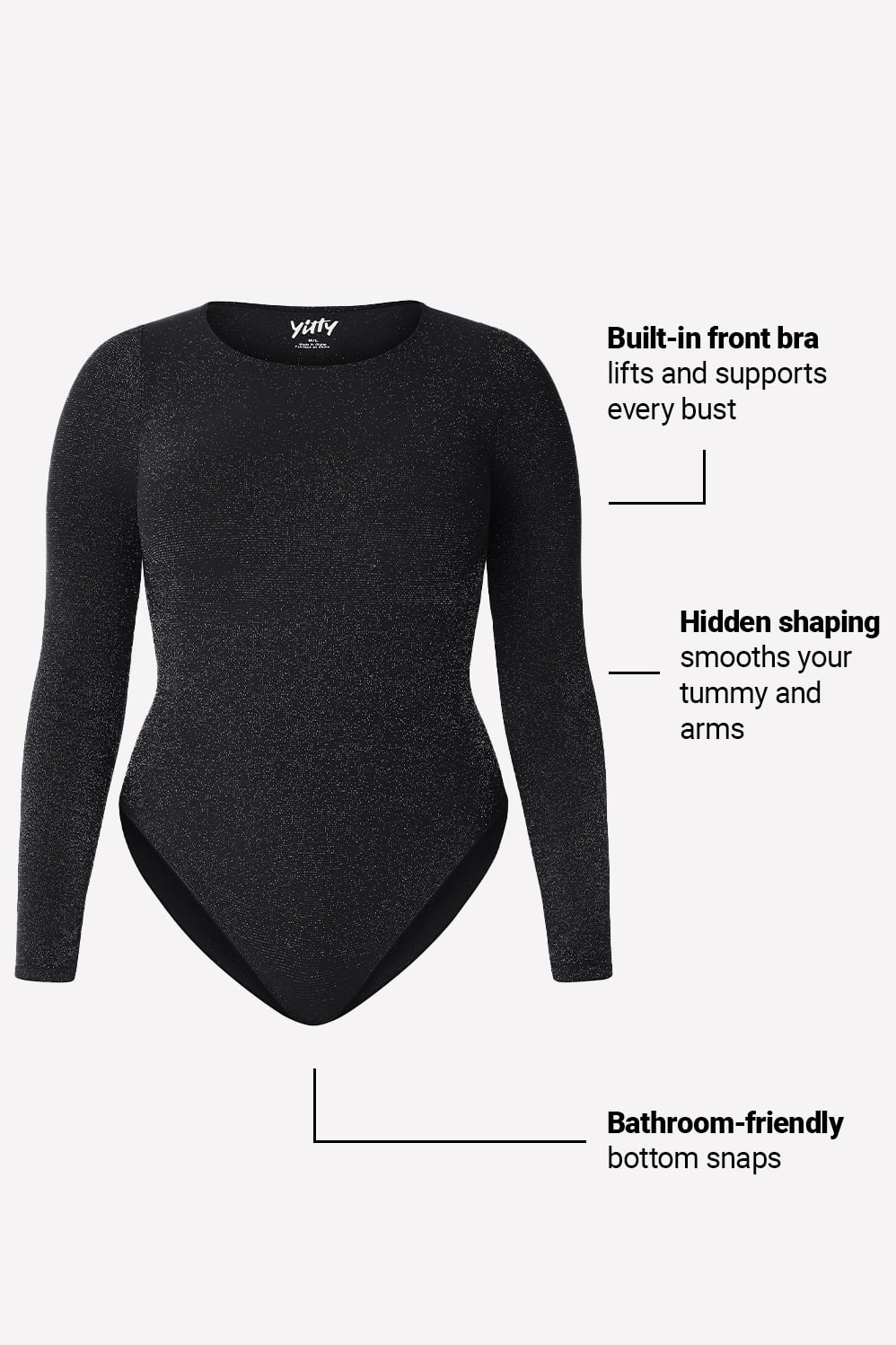 Fabletics Nearly Naked Luxe Shapewear Long Sleeve Bodysuit