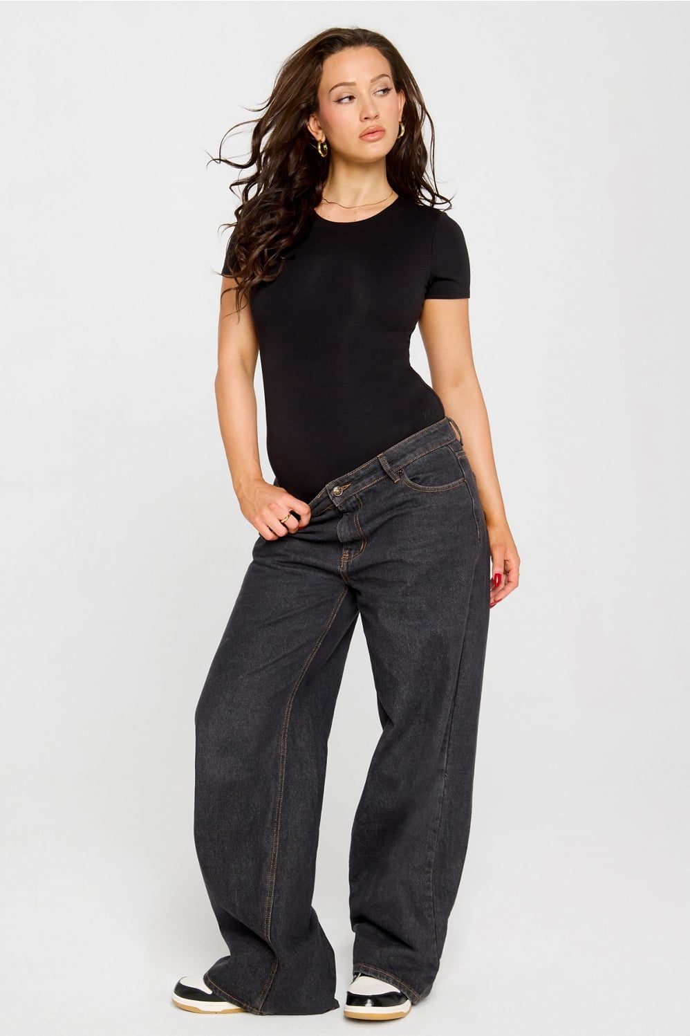 Fabletics Snug Cotton Short Sleeve Brief Bodysuit