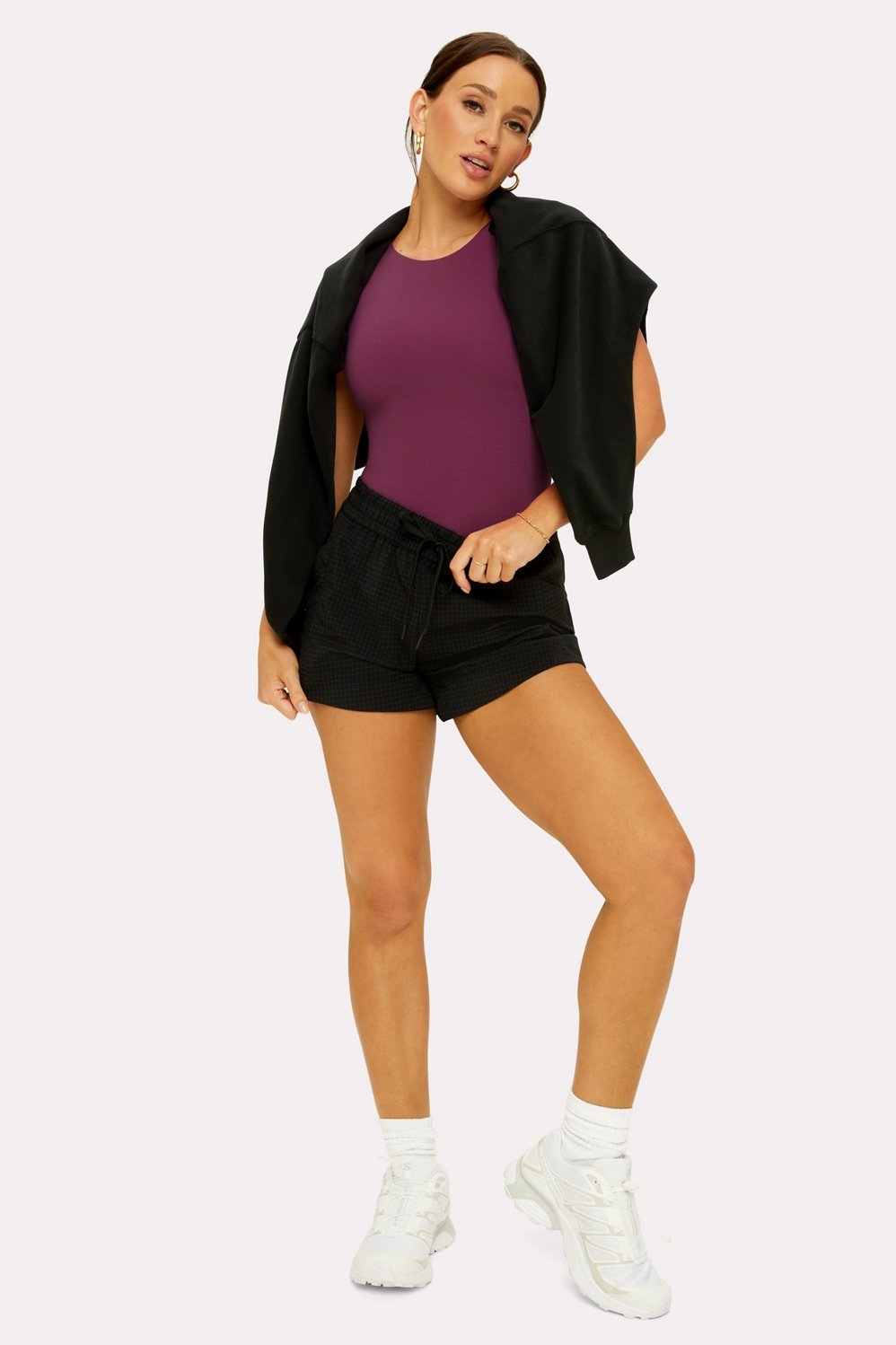 Fabletics Snug Cotton Short Sleeve Brief Bodysuit