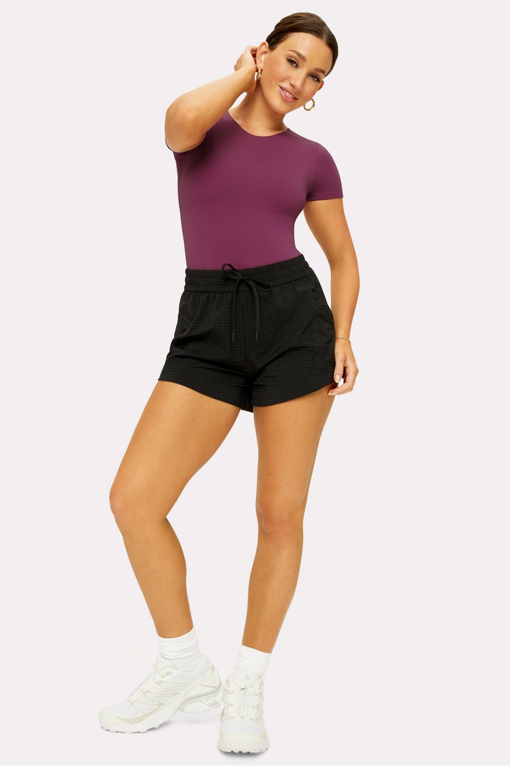 Fabletics Snug Cotton Short Sleeve Brief Bodysuit