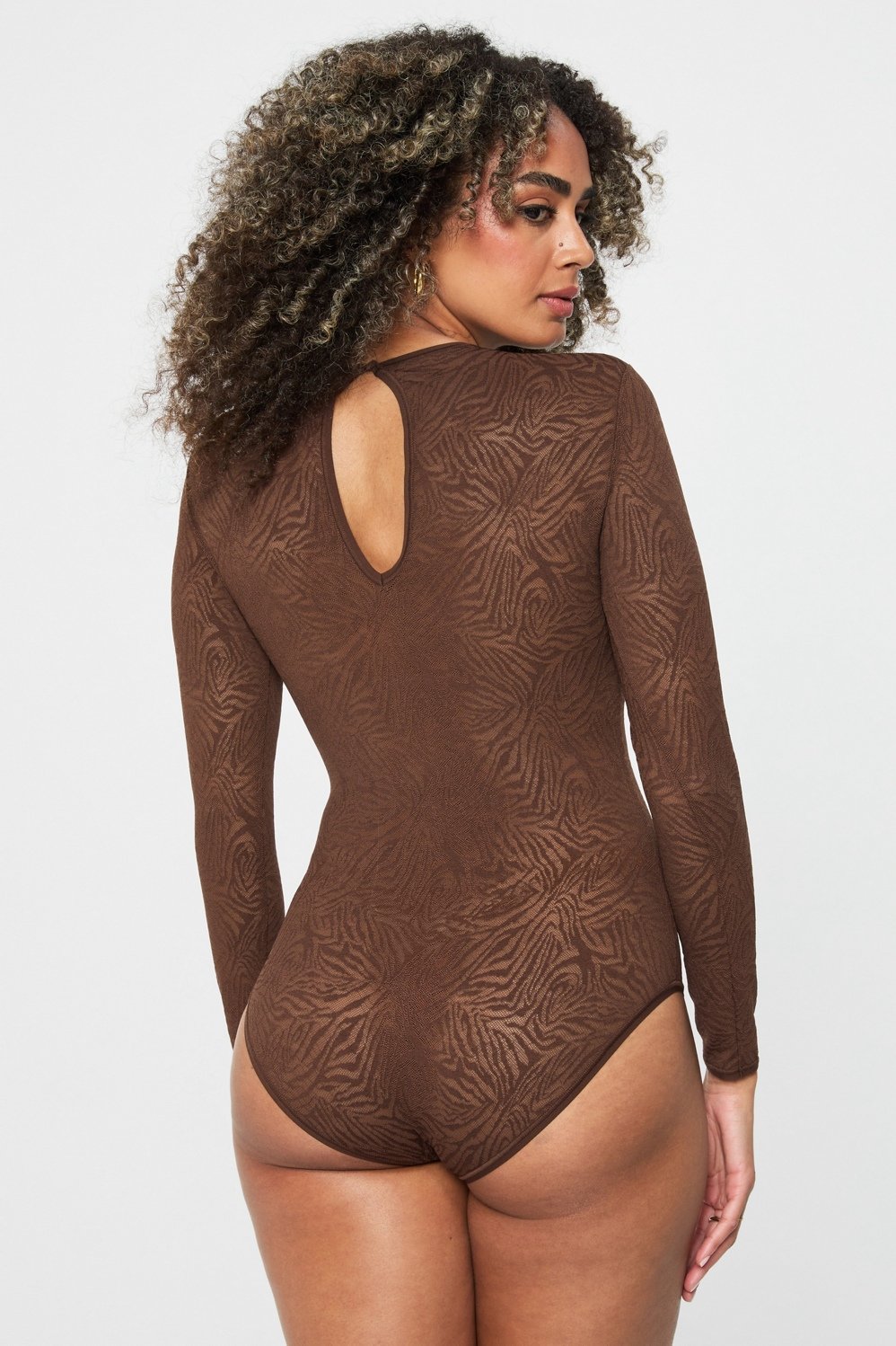Fabletics Hot Mesh Long Sleeve Bodysuit