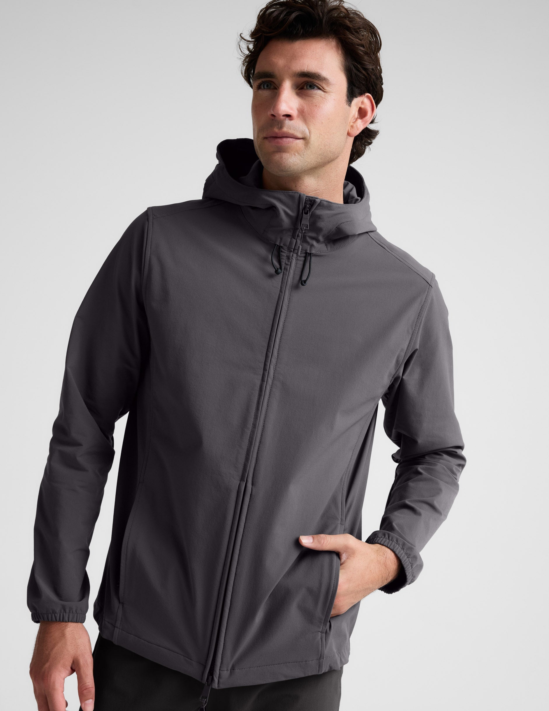 Beyond Yoga AirLite Mens Hooded Full Zip Jacket
