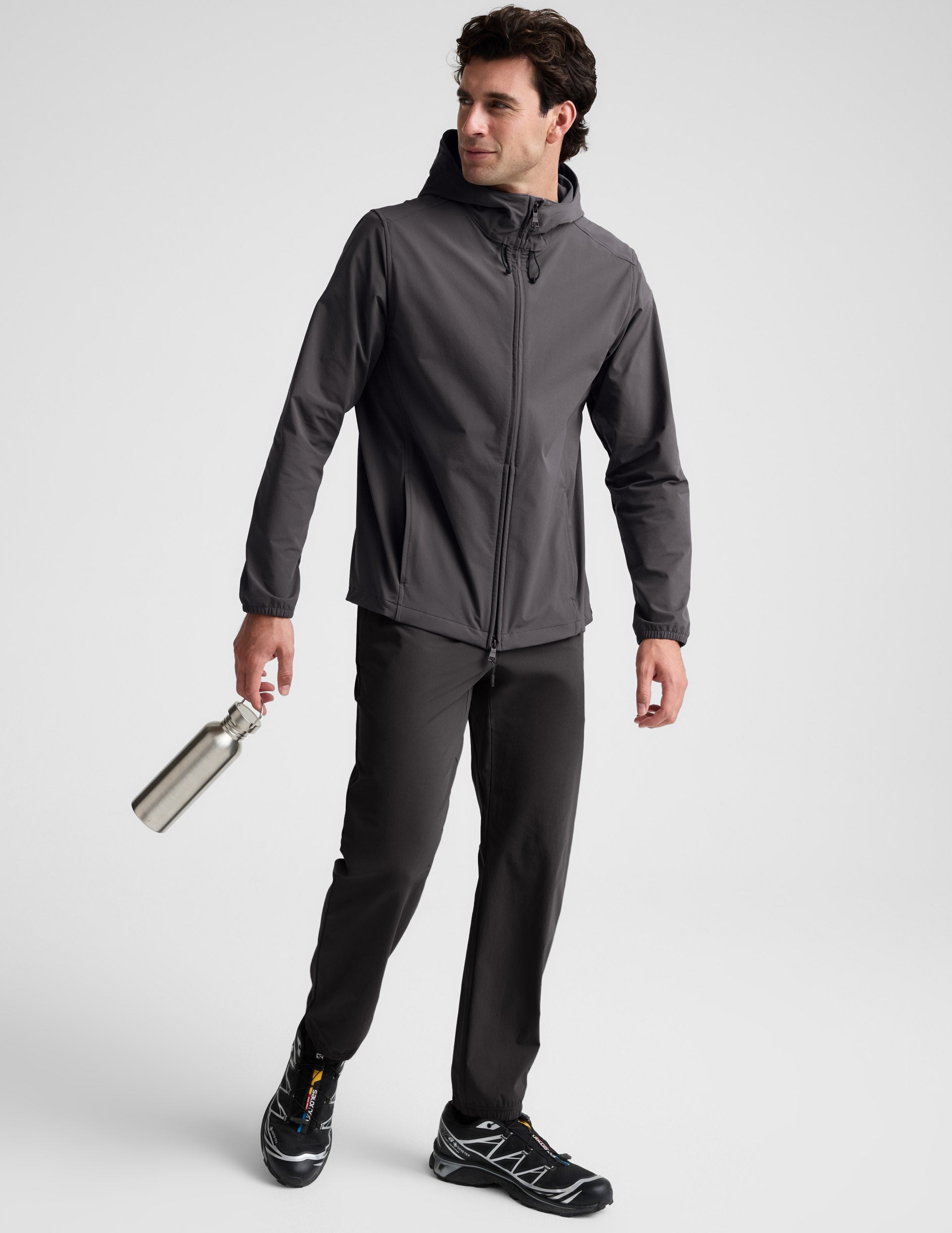 Beyond Yoga AirLite Mens Hooded Full Zip Jacket