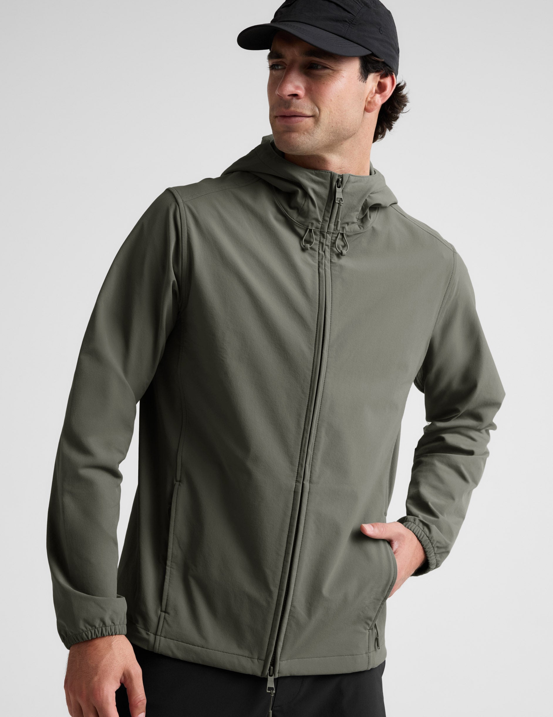 Beyond Yoga AirLite Mens Hooded Full Zip Jacket