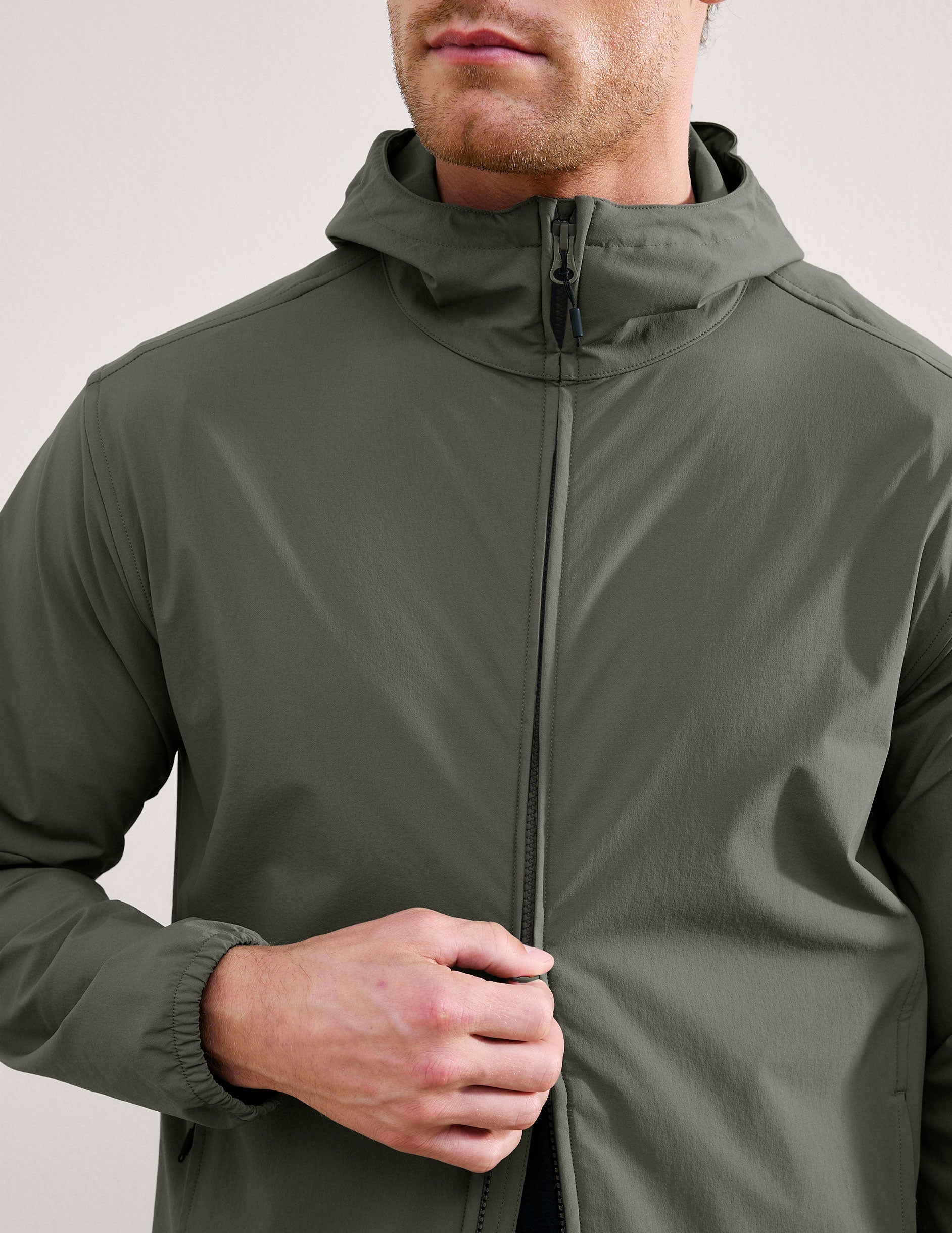 Beyond Yoga AirLite Mens Hooded Full Zip Jacket