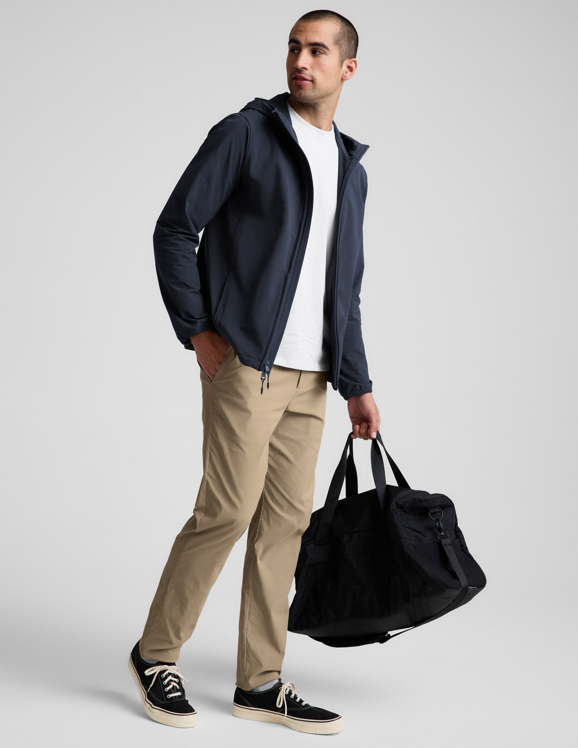 Beyond Yoga AirLite Mens Hooded Full Zip Jacket