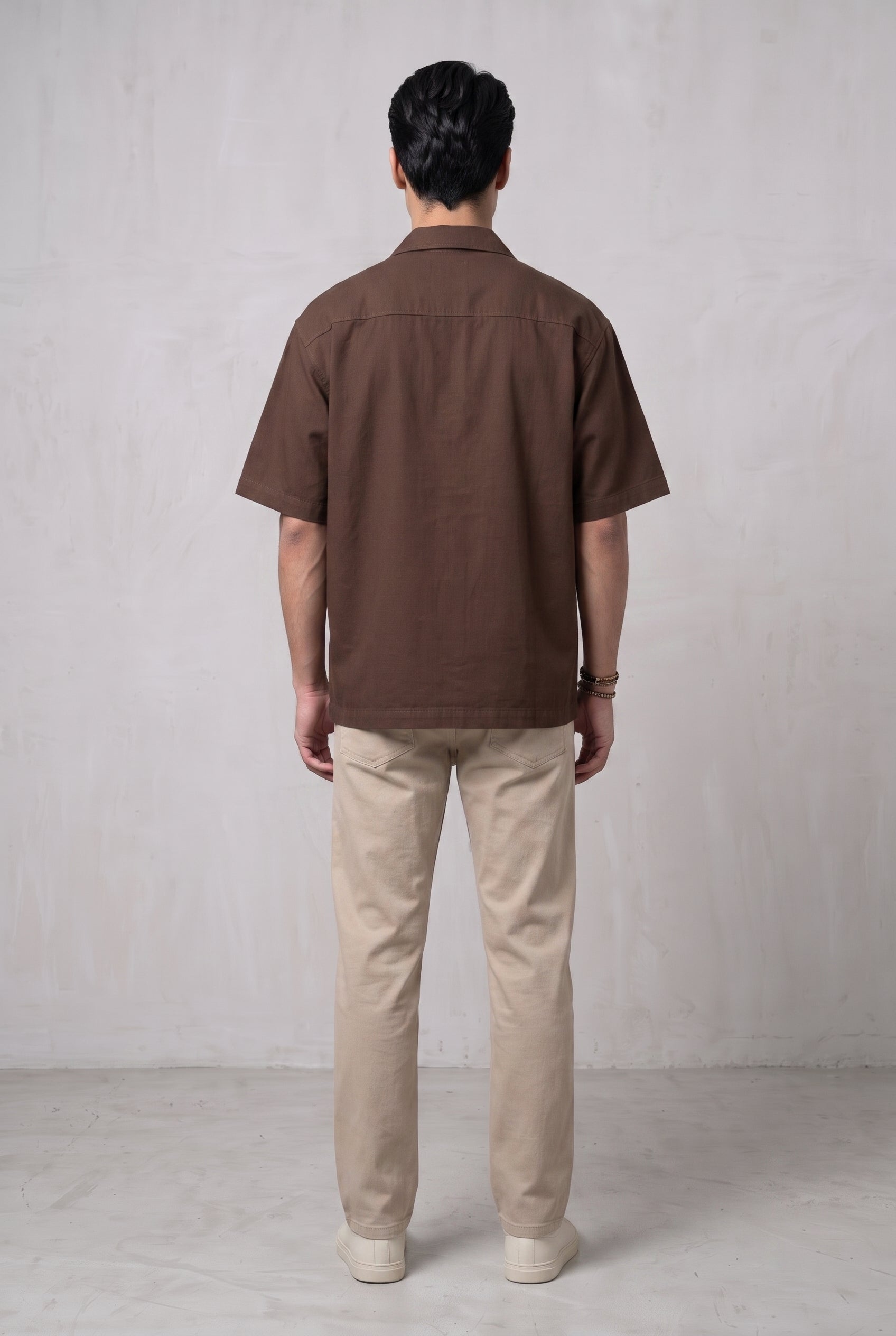 UTILITY BROWN MEN'S SHIRT