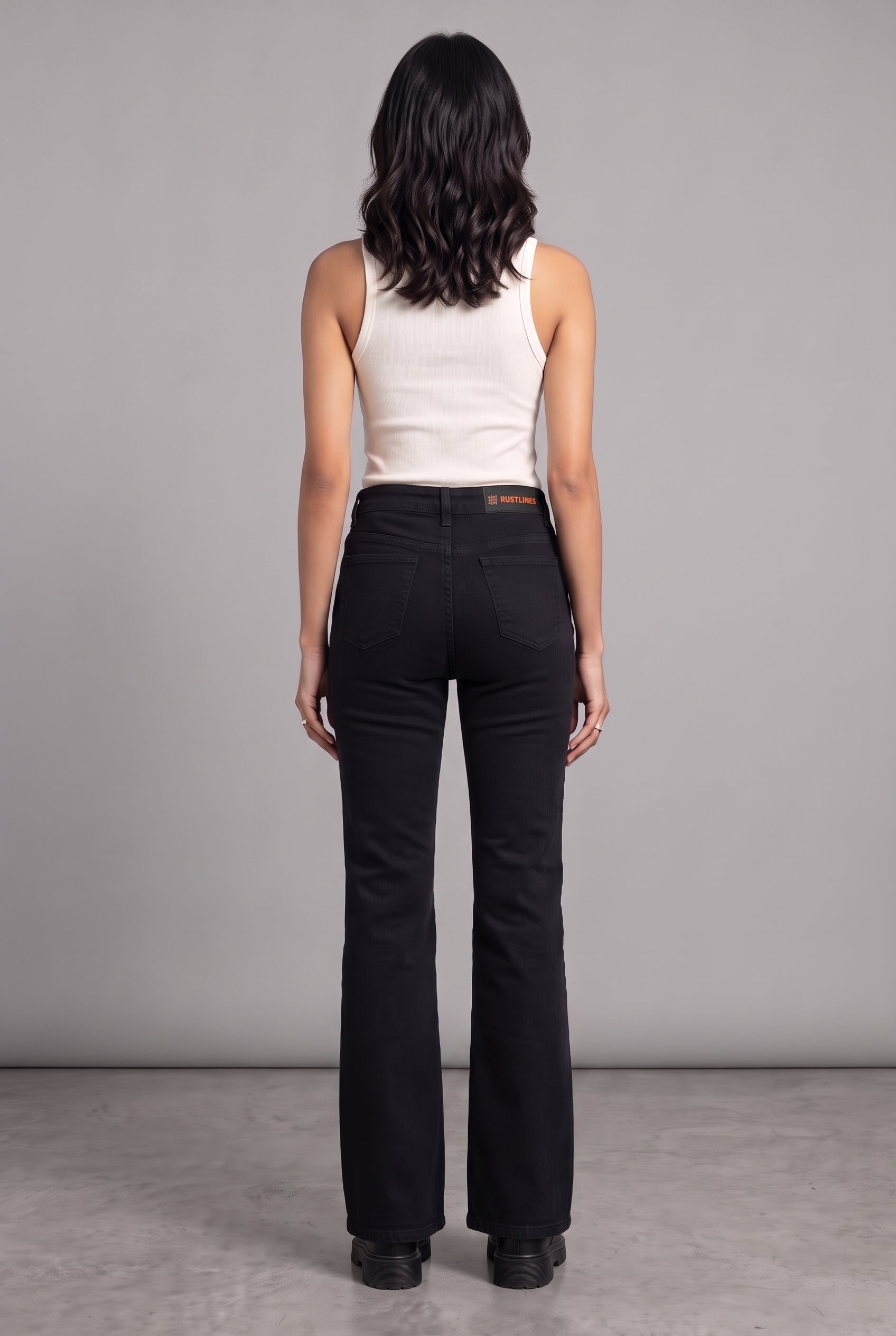 BOOTLEG DENIM BLACK WOMEN'S JEANS