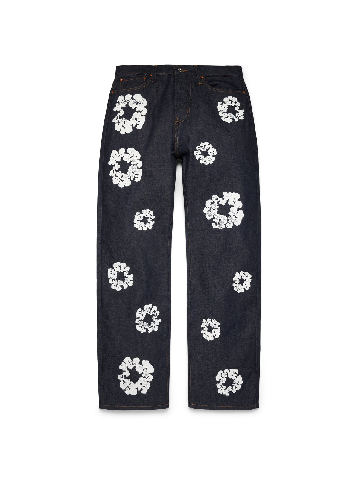 Denim Tears Baggy Cotton Wreath Denim Pant Selvedge