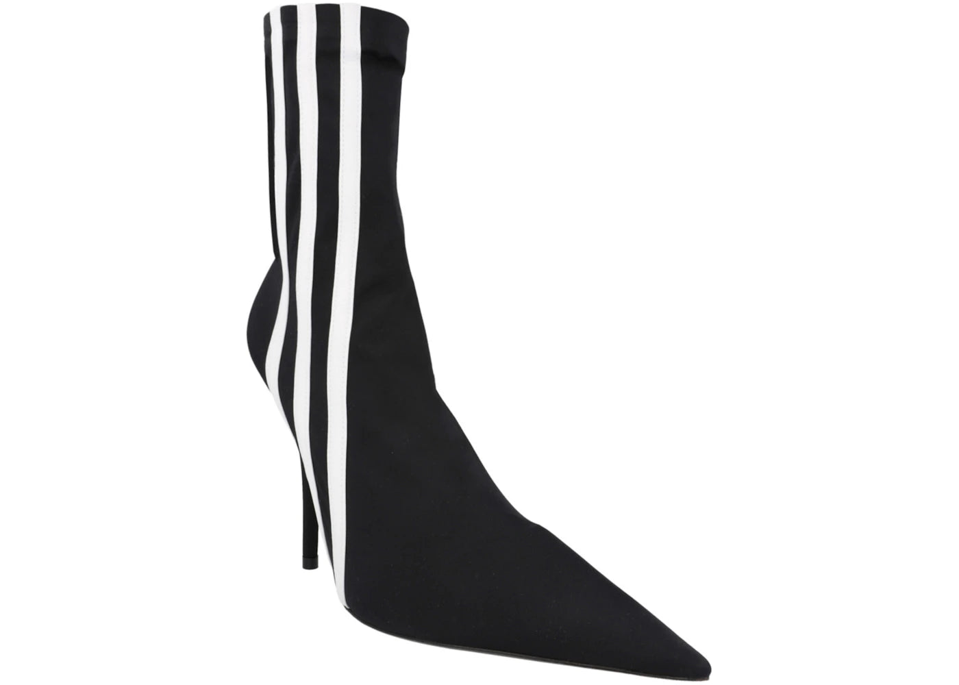 Balenciaga X Adidas Knife Booties Black White Womens