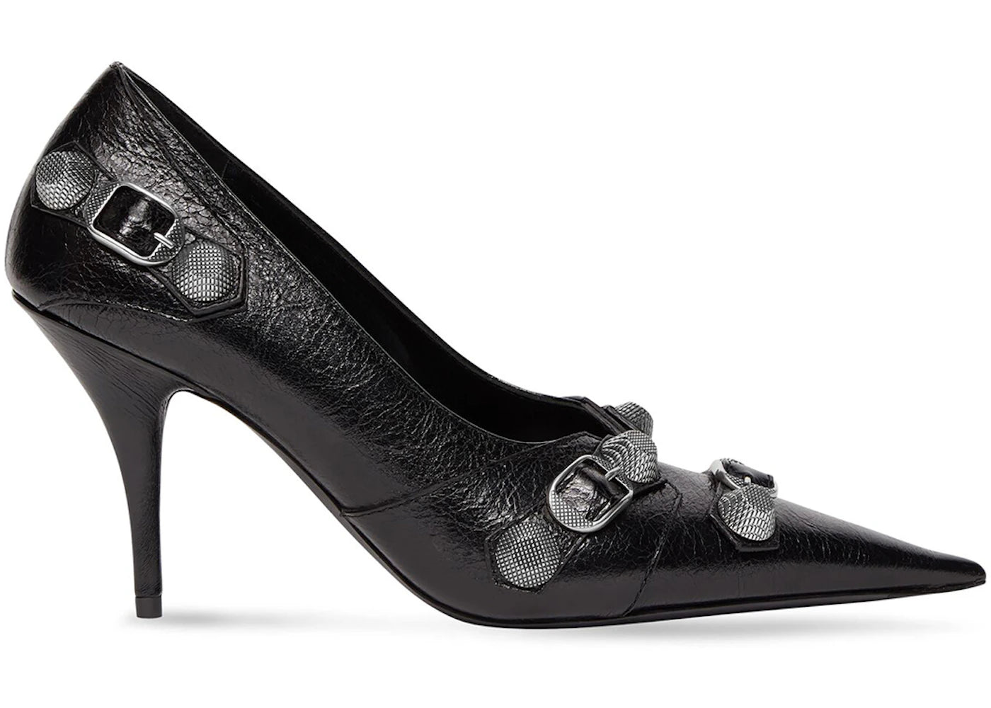 balenciaga cagole 90mm pump black